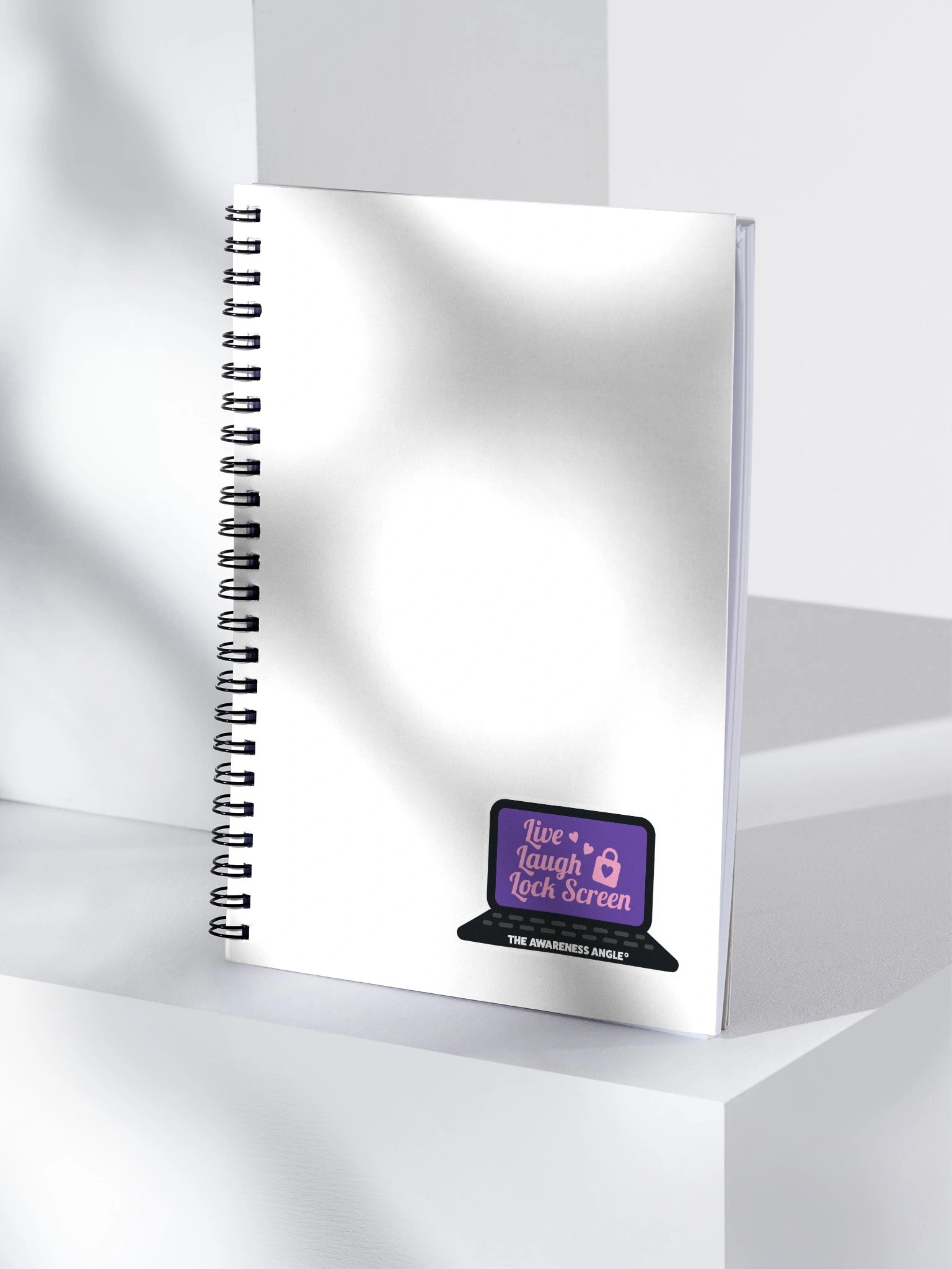 Live Laugh Lock Screen Spiral-bound Notebook product image (4)