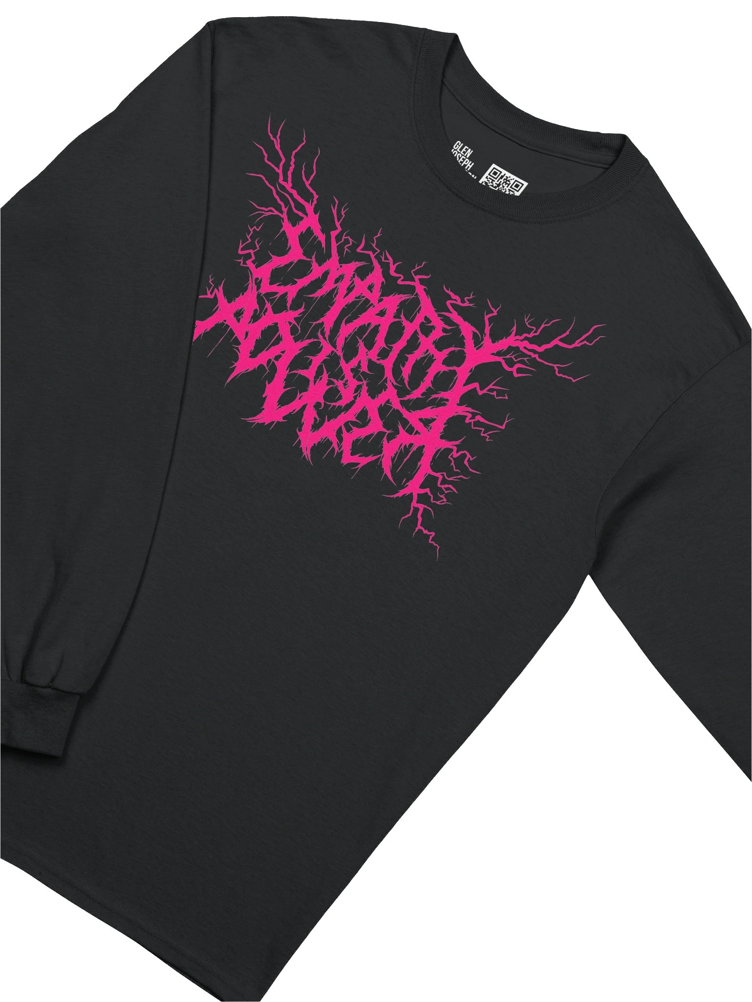 *NEW!* DEATH METAL Empathy is Power Long Sleeve (HOT PINK) product image (3)