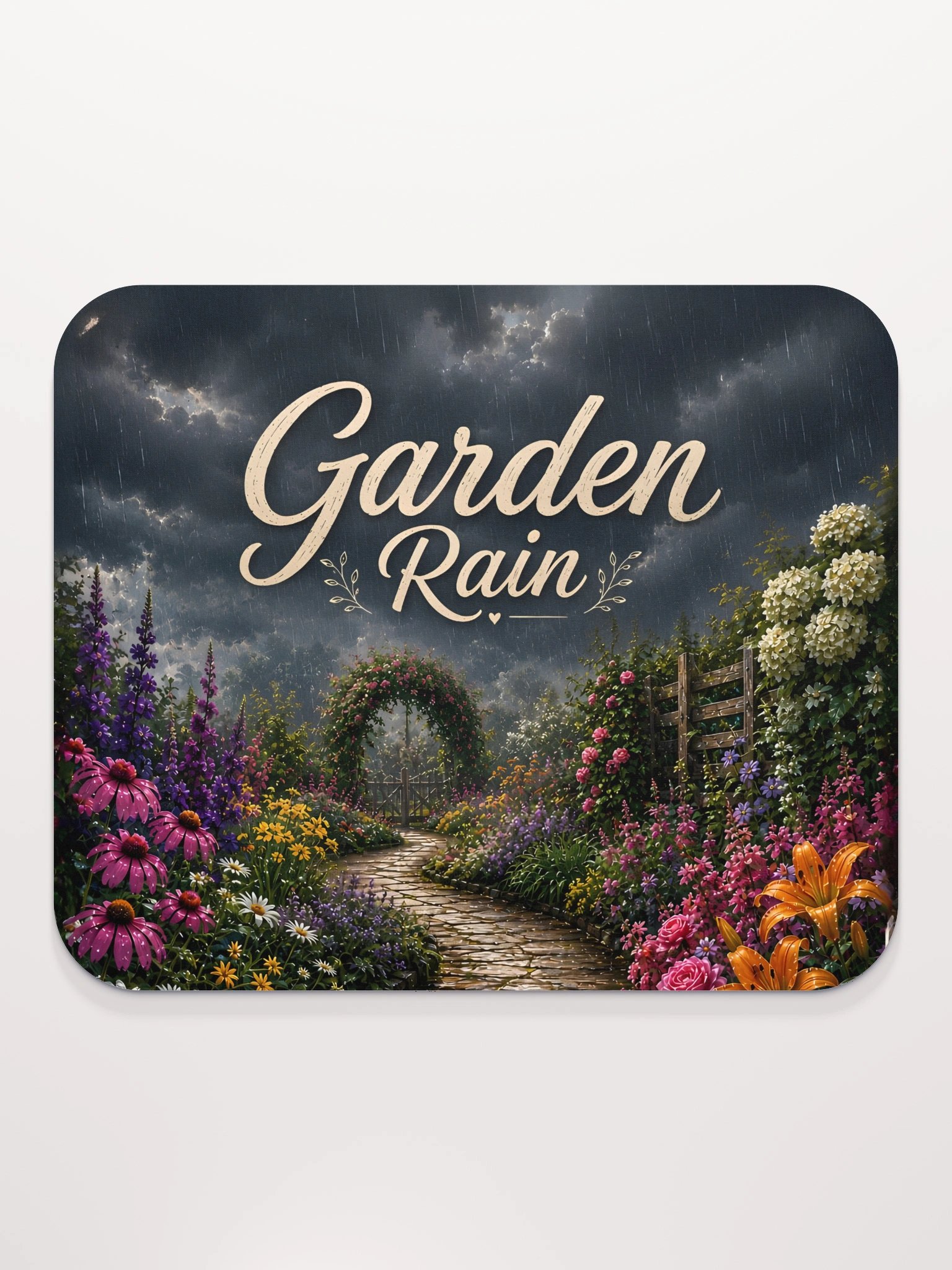Garden Rain Mouse Pad product image (2)