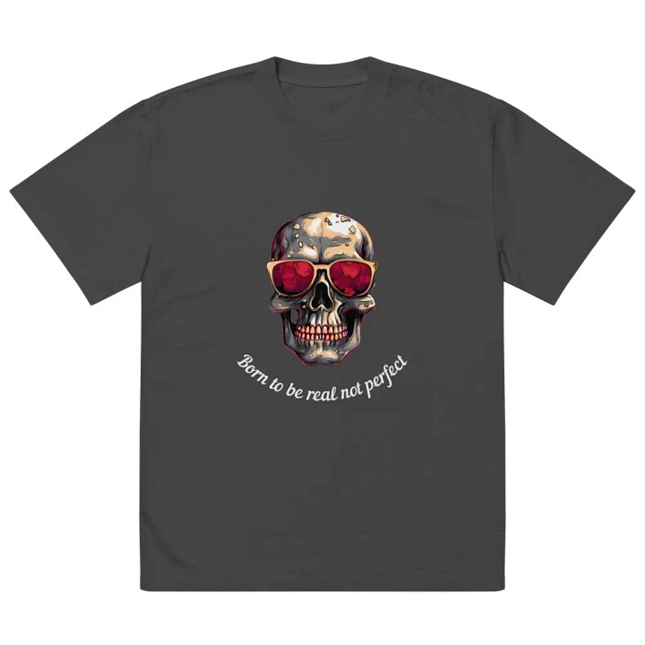 Reflective Skull Oversized Tee product image (2)