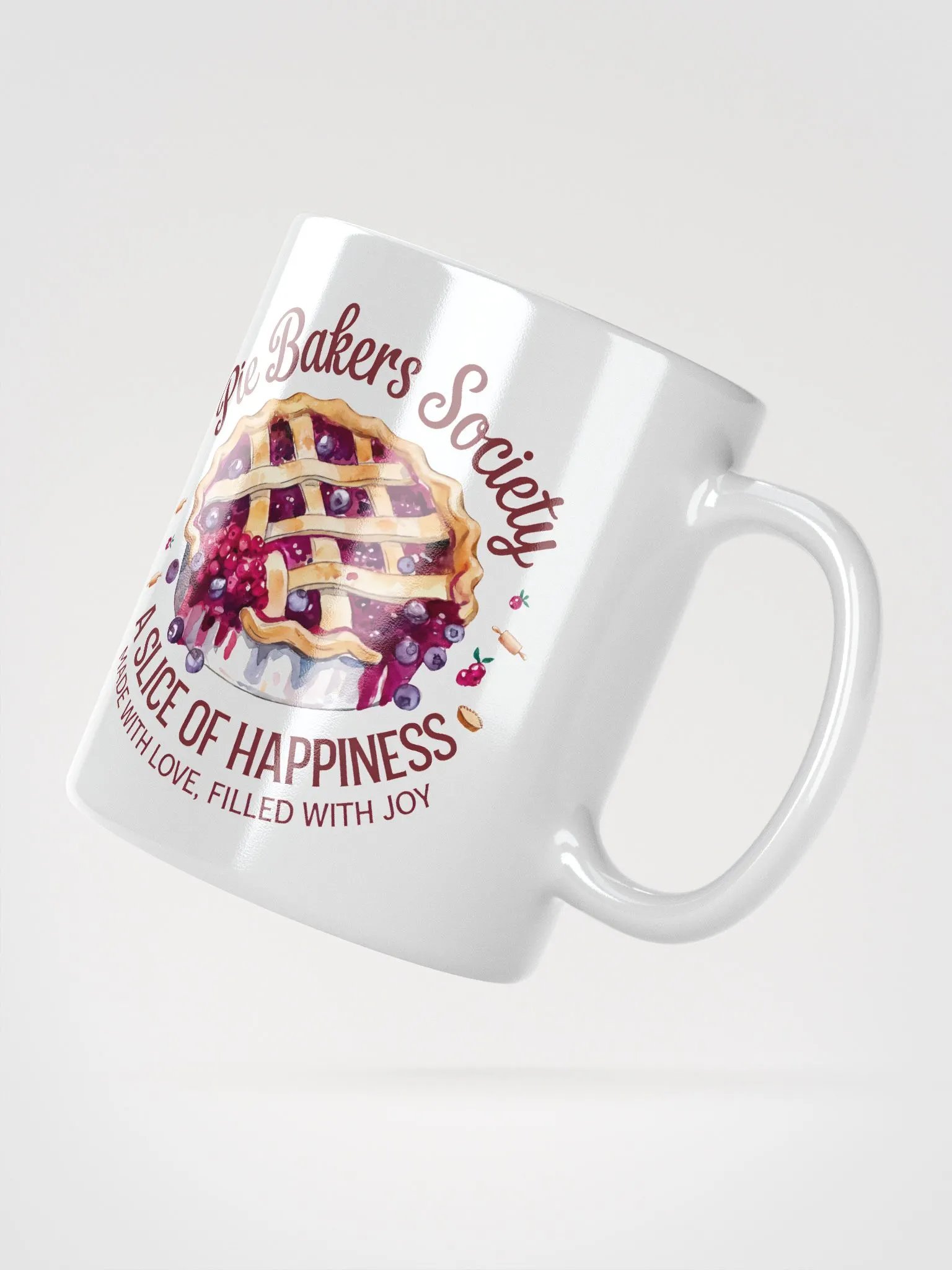 Pie Bakers Society White Glossy Mug product image (4)