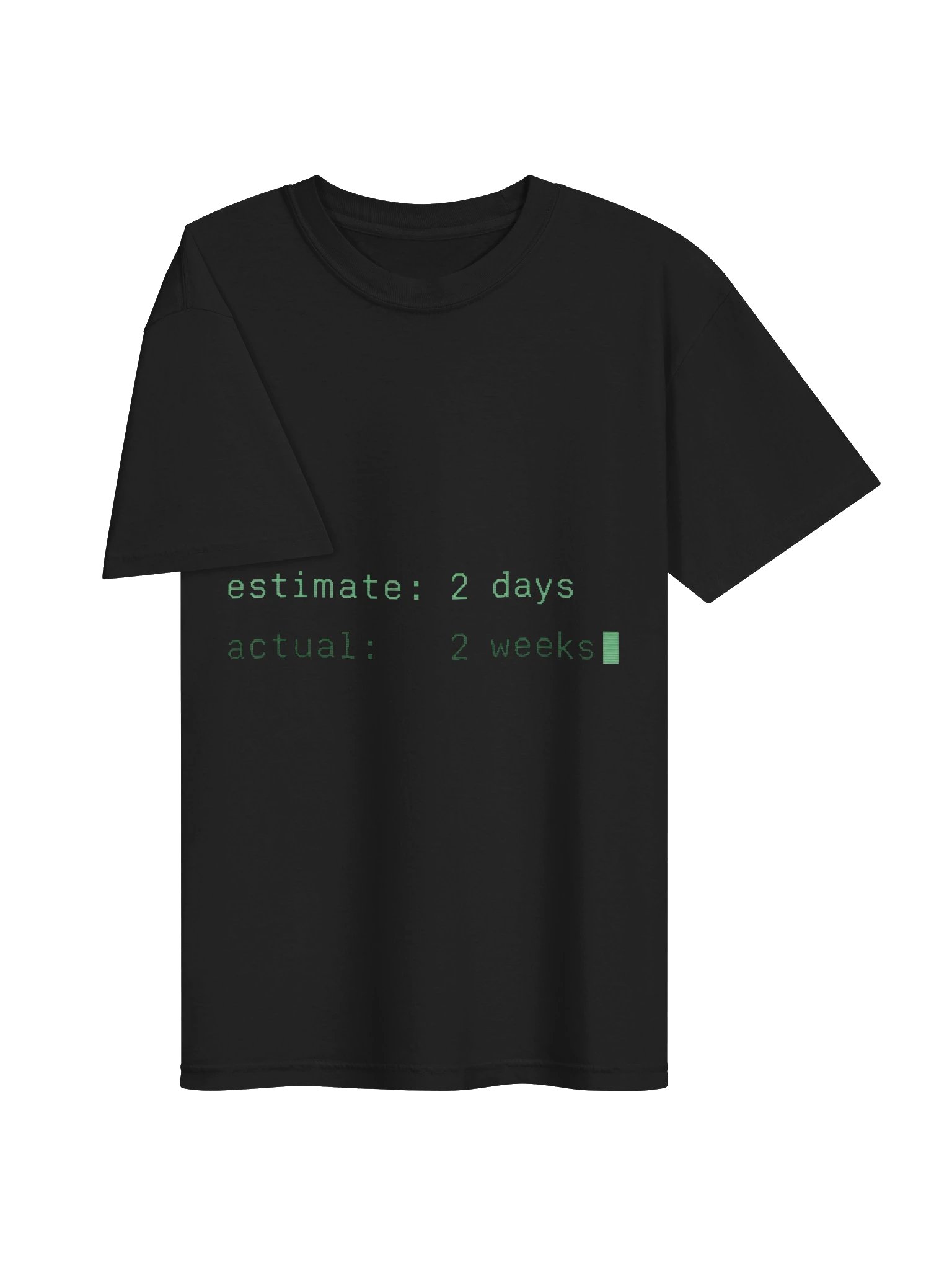 Estimate 2 Days Actual 2 Weeks Tee product image (7)