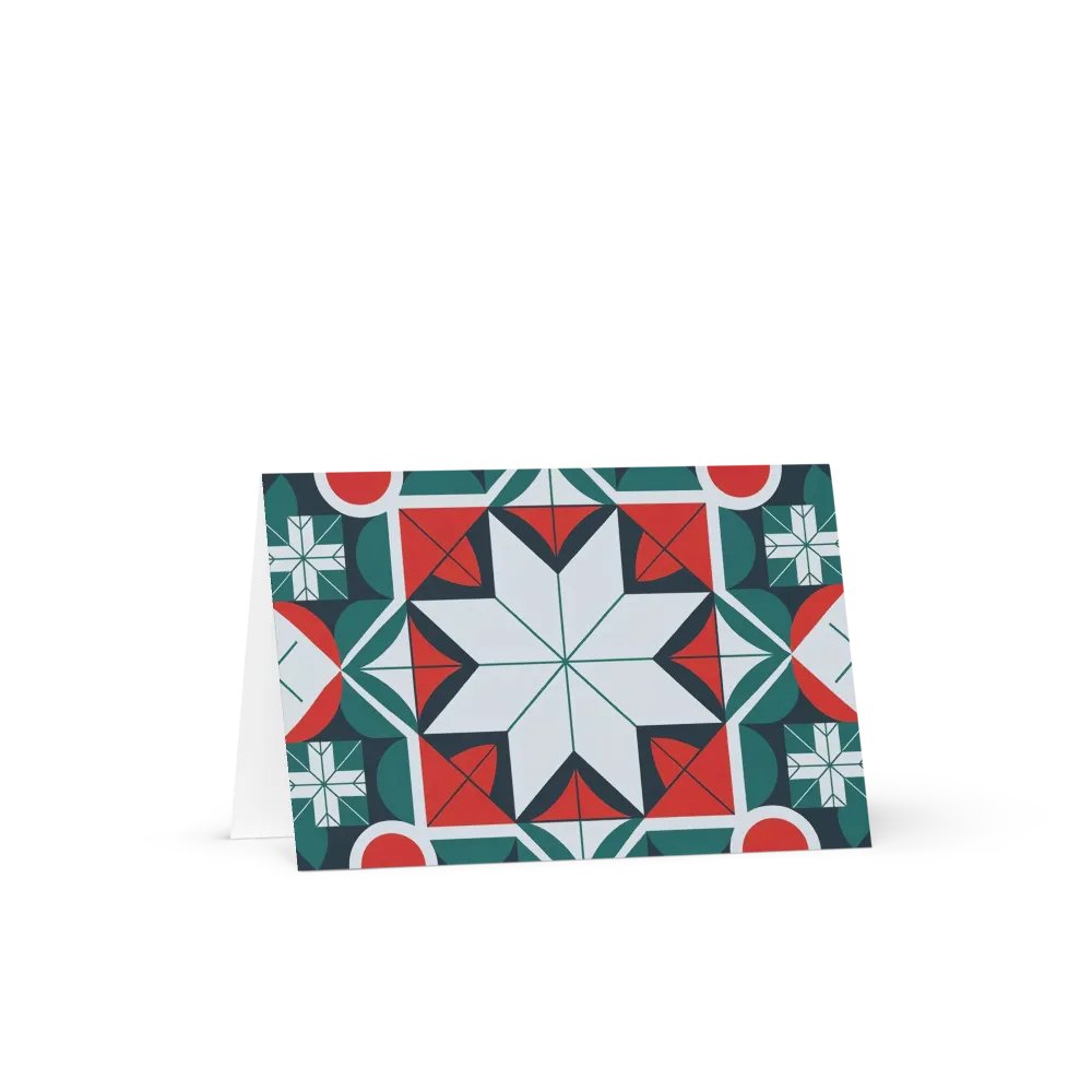 Kaleidoscope patterned greeting card product image (1)