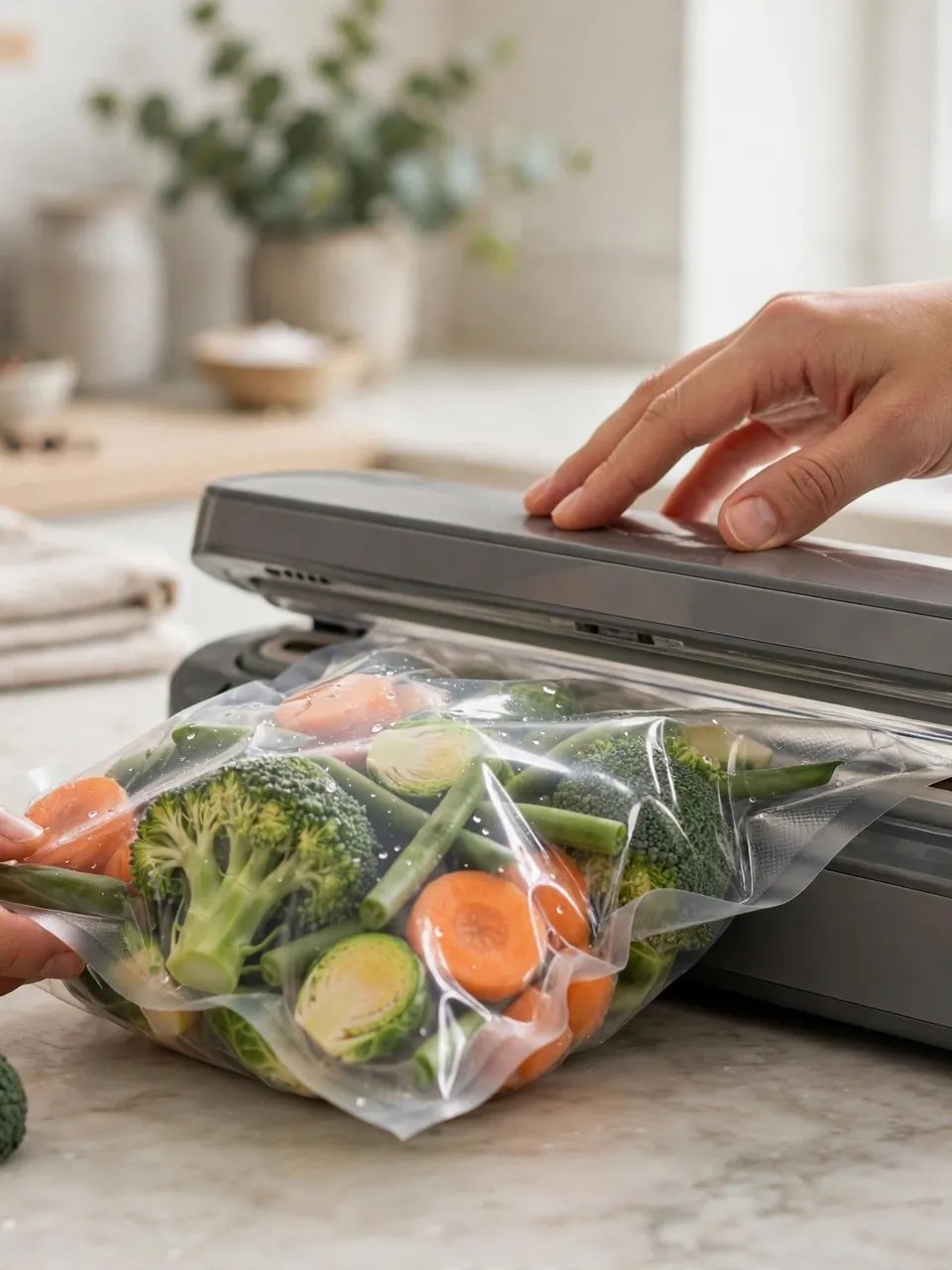 Electric Vacuum Sealer Machine — Food Saver with Seal Bags product image (3)