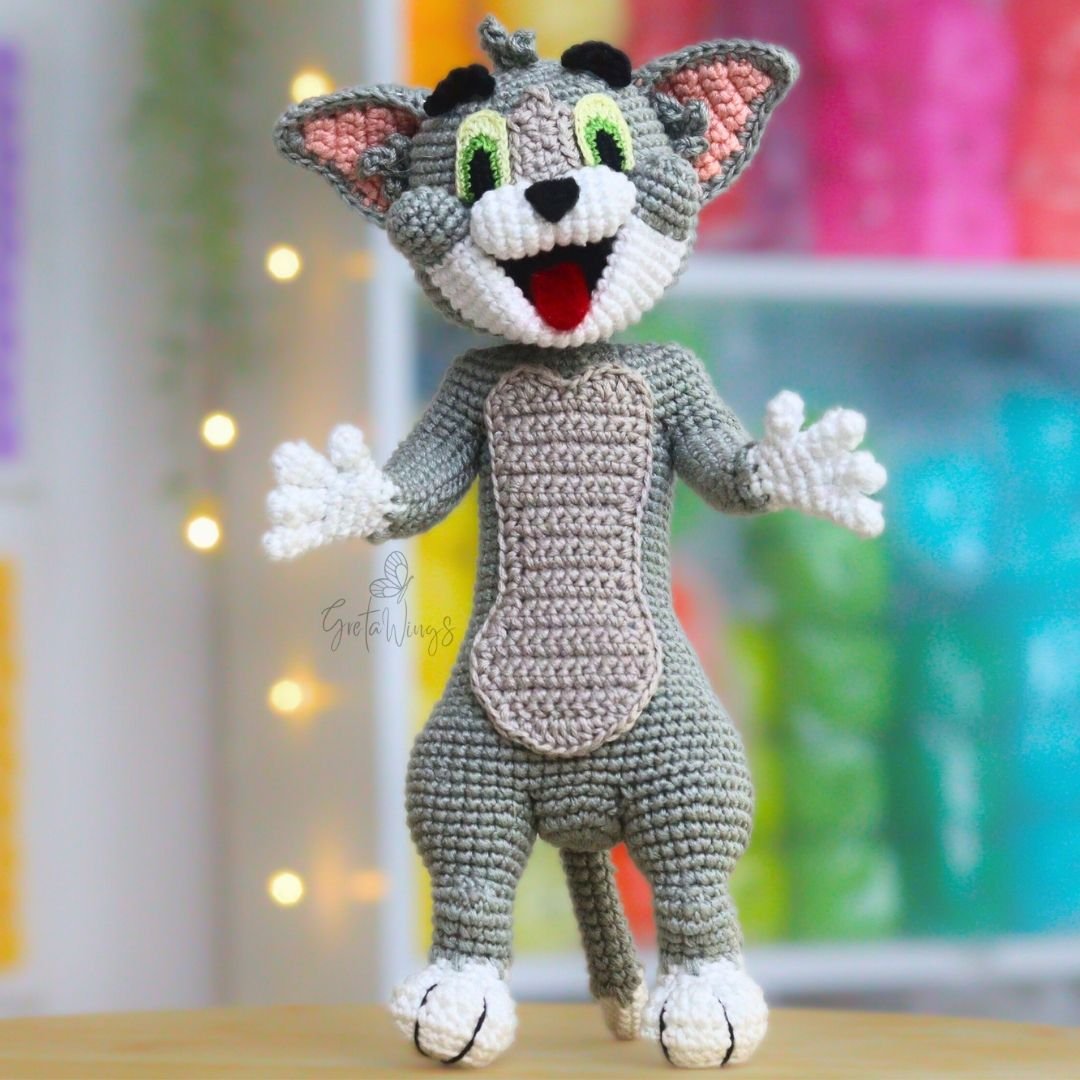 Patrones de ganchillo combinados: Amigurumis de Tom y Jerry (Conjunto de 2 patrones) product image (7)
