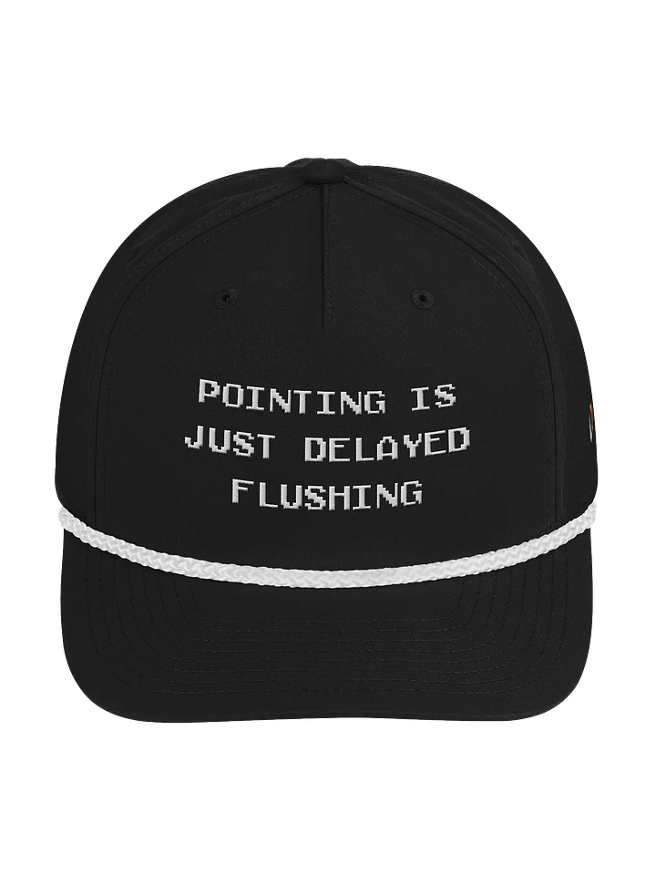 Pointing is Just Delayed Flushing Rope Hat product image (1)