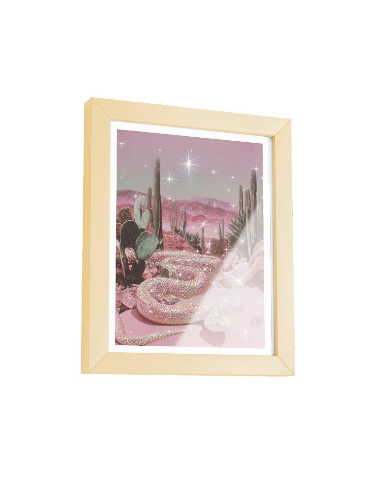 Framed Glittering Serpent Print product image (1)