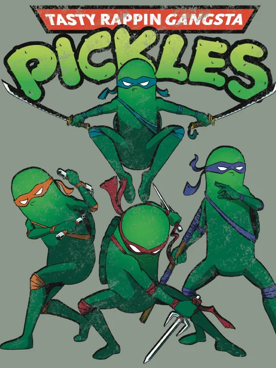 Tasty Rappin Gangsta Pickles Tee product image (2)
