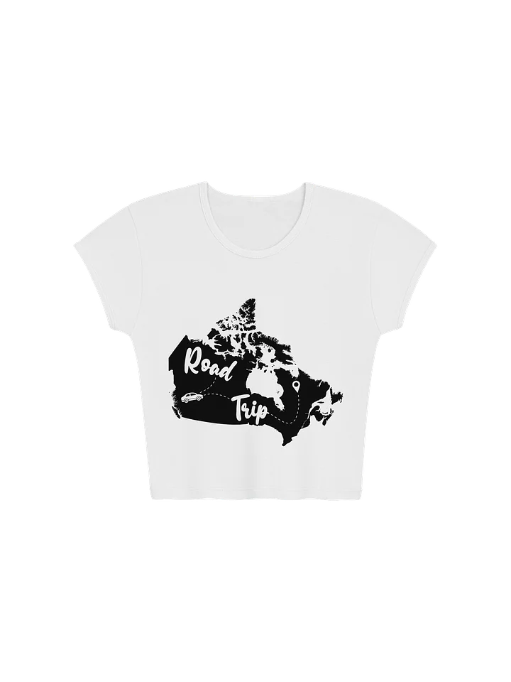 Road Trip Canada Map Baby Tee Crop Top product image (1)