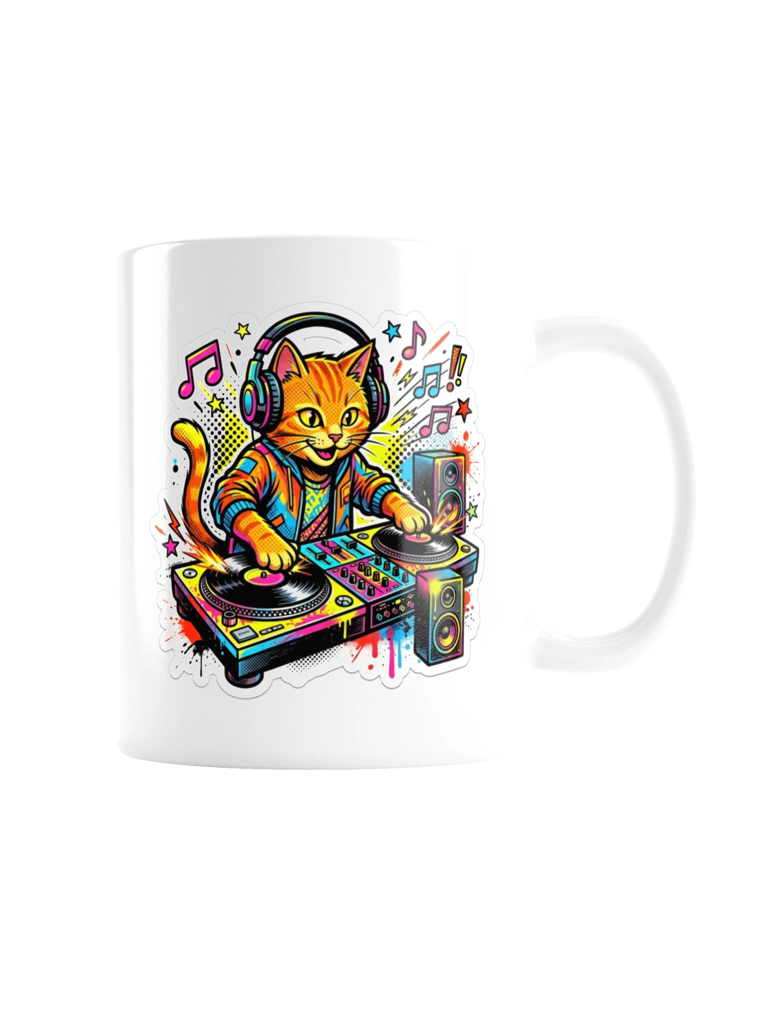 DJ Orange Cat Mug product image (3)