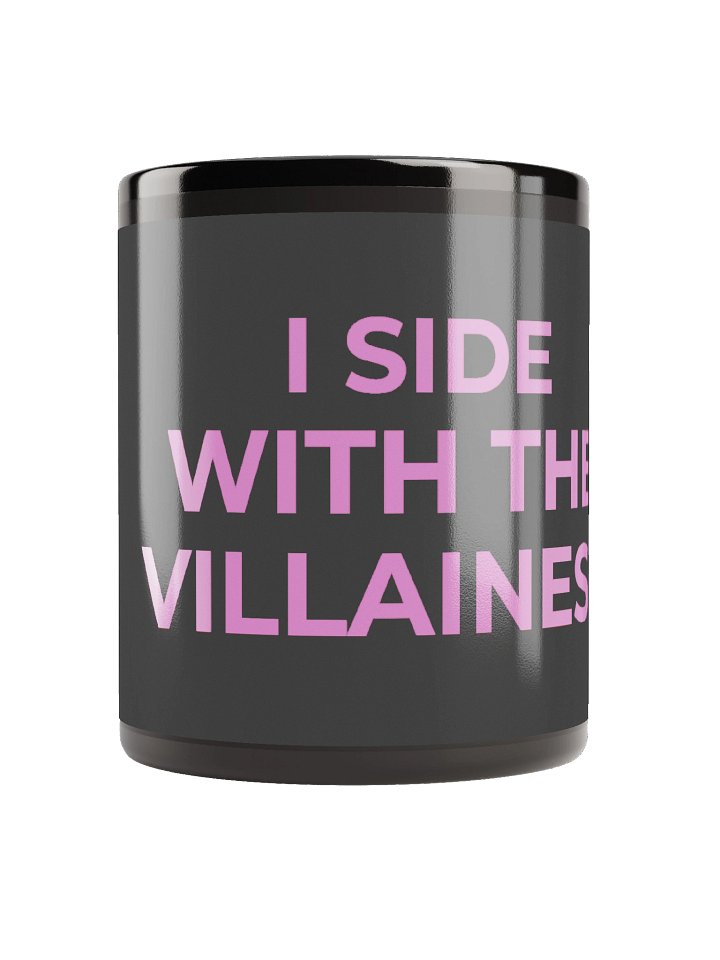 I Side With The Villainess | Black Mug product image (1)