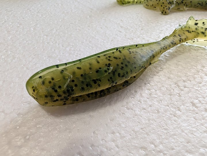 4" paddle tail swimmer / moss green product image (1)