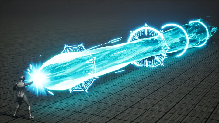Azure Beam in Unreal Engine 5 Niagara product image (1)