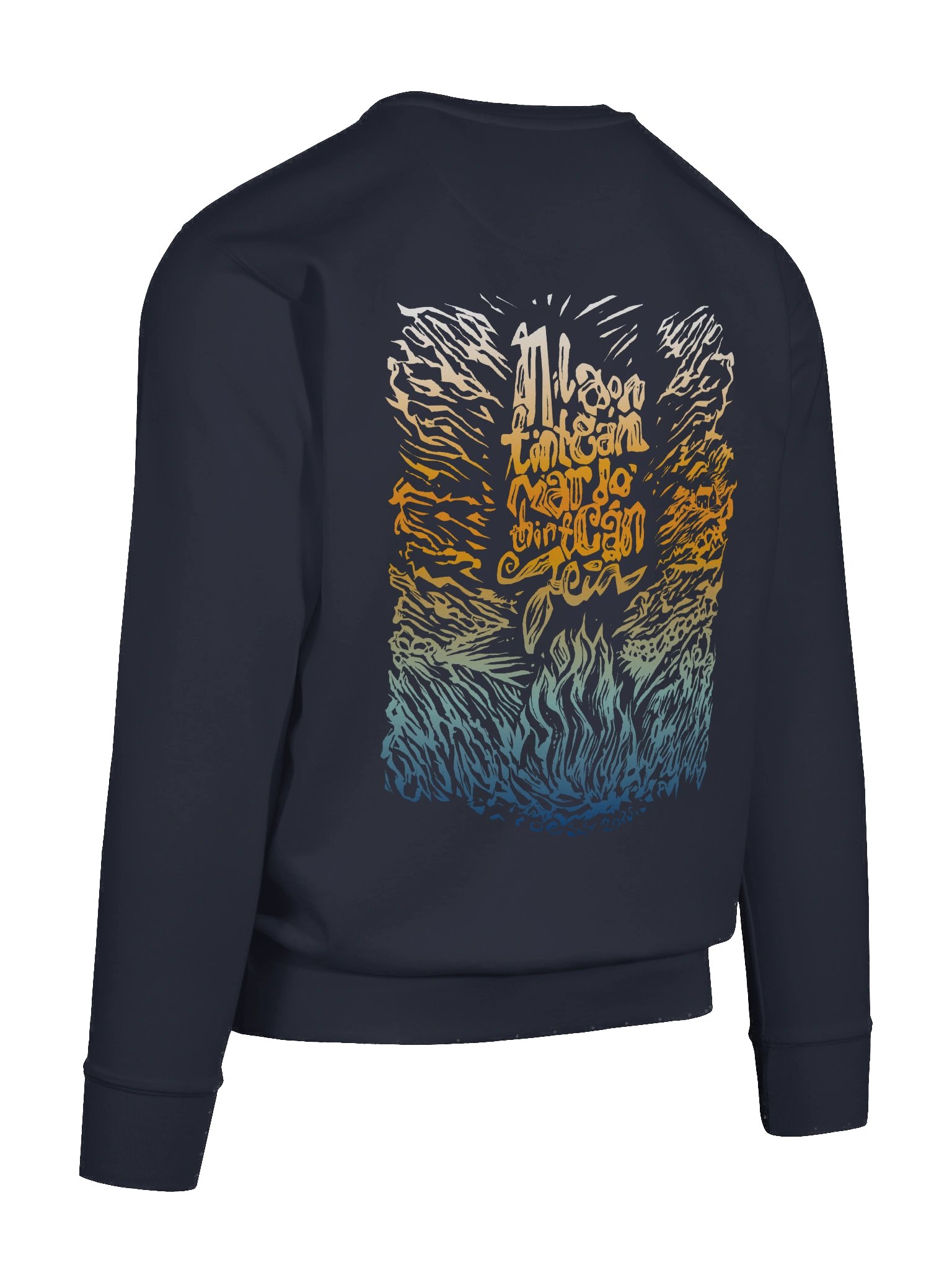 Níl aon tinteán mar do thinteán féin - Colour - SOL'S Eco Raglan HoodieCotton Heritage Premium Sweatshirt (Back Patch) product image (10)