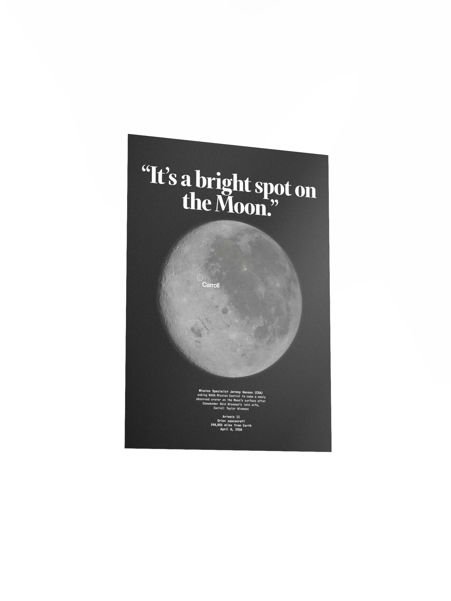 Carroll Crater Poster product image (17)