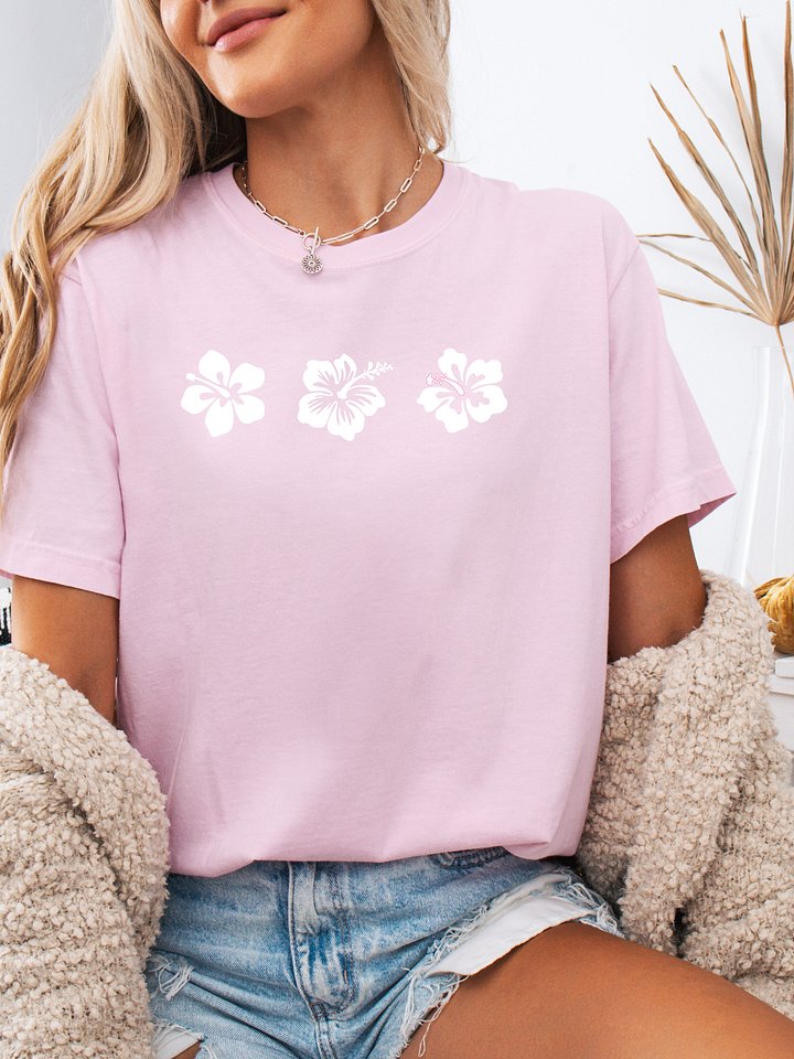 Comfort Colors 3 Hibiscus Shirt product image (7)