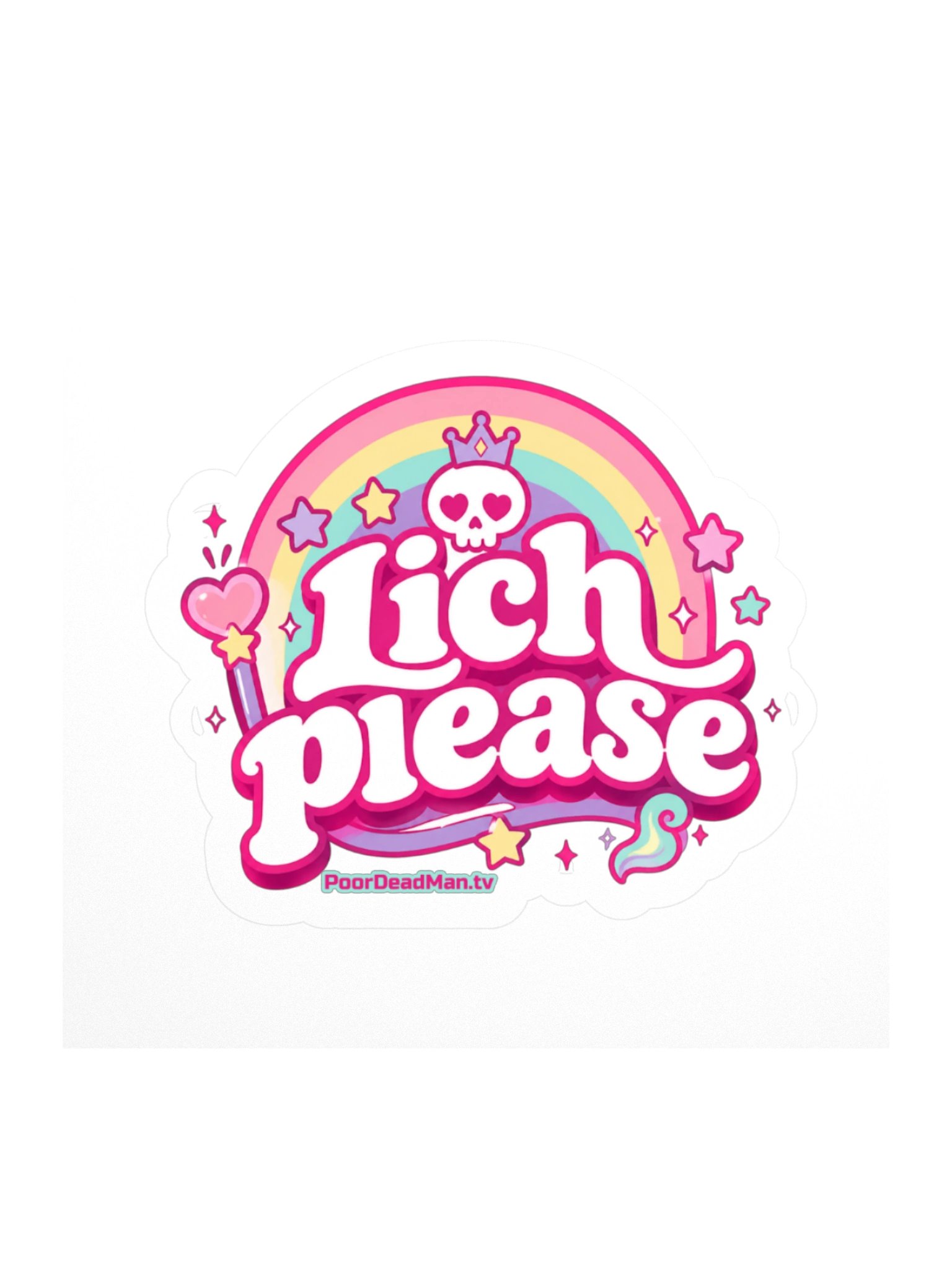 Lich Please Signature Kiss-Cut Sticker product image (1)