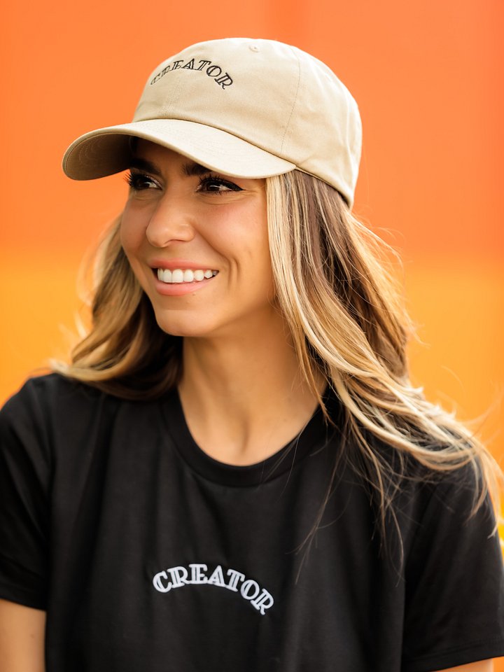 The Khaki & Black - Embroidered Hat product image (2)