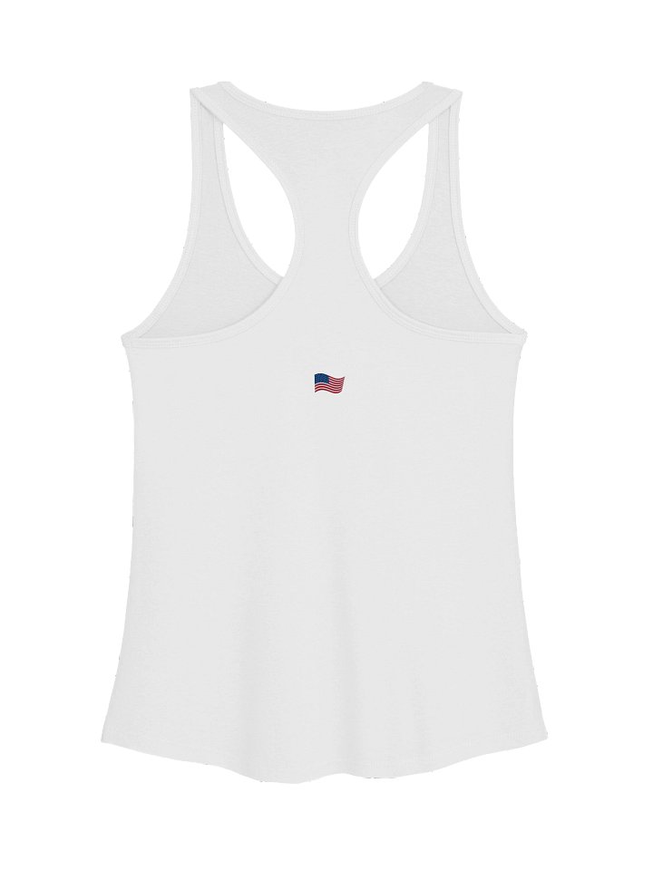 WOMAN'S RACER BACK "NO QUIT'" WHITE TANK product image (2)