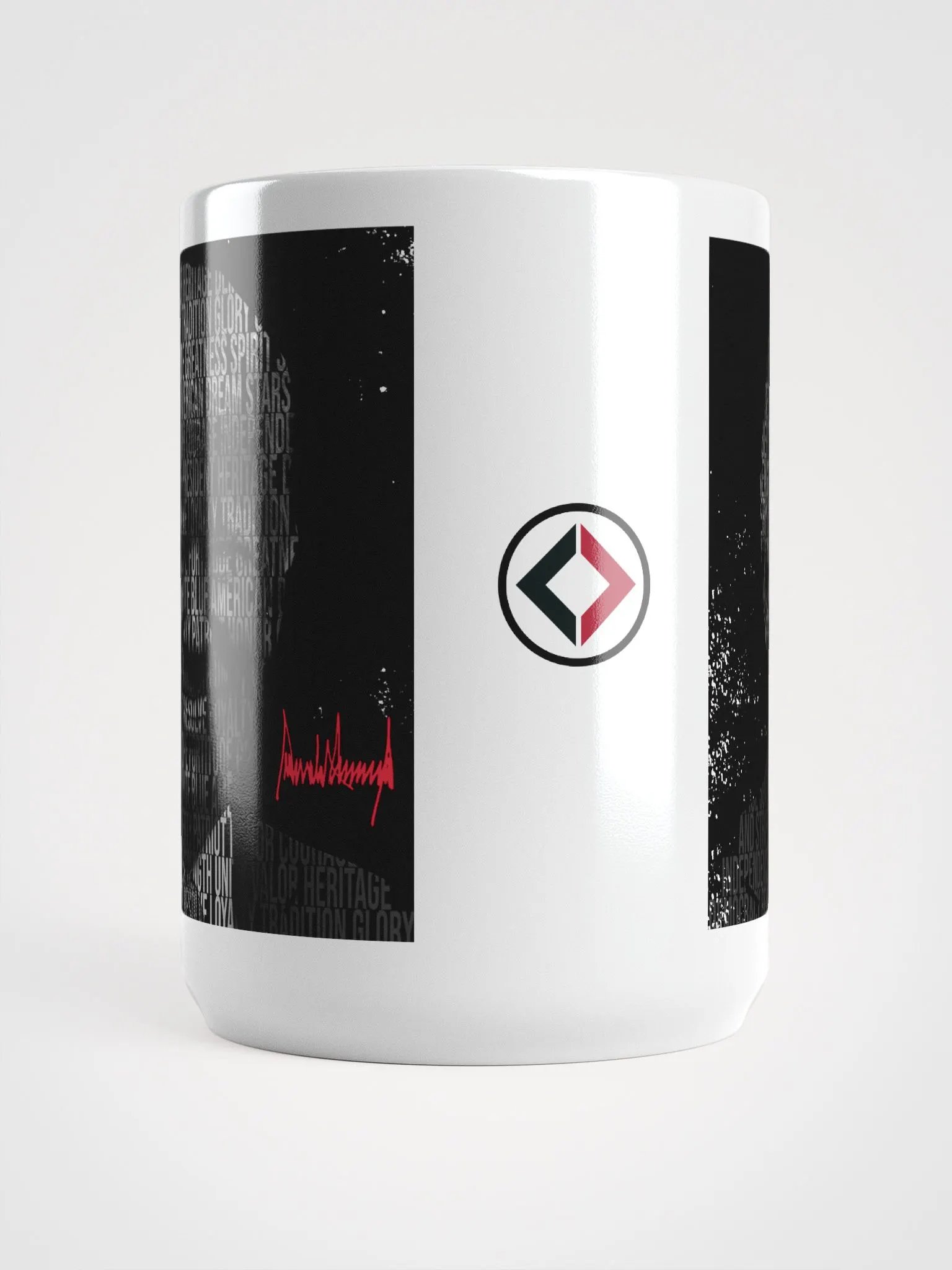 Trump Patriotic Word Silhouette 15oz Coffee Mug product image (5)