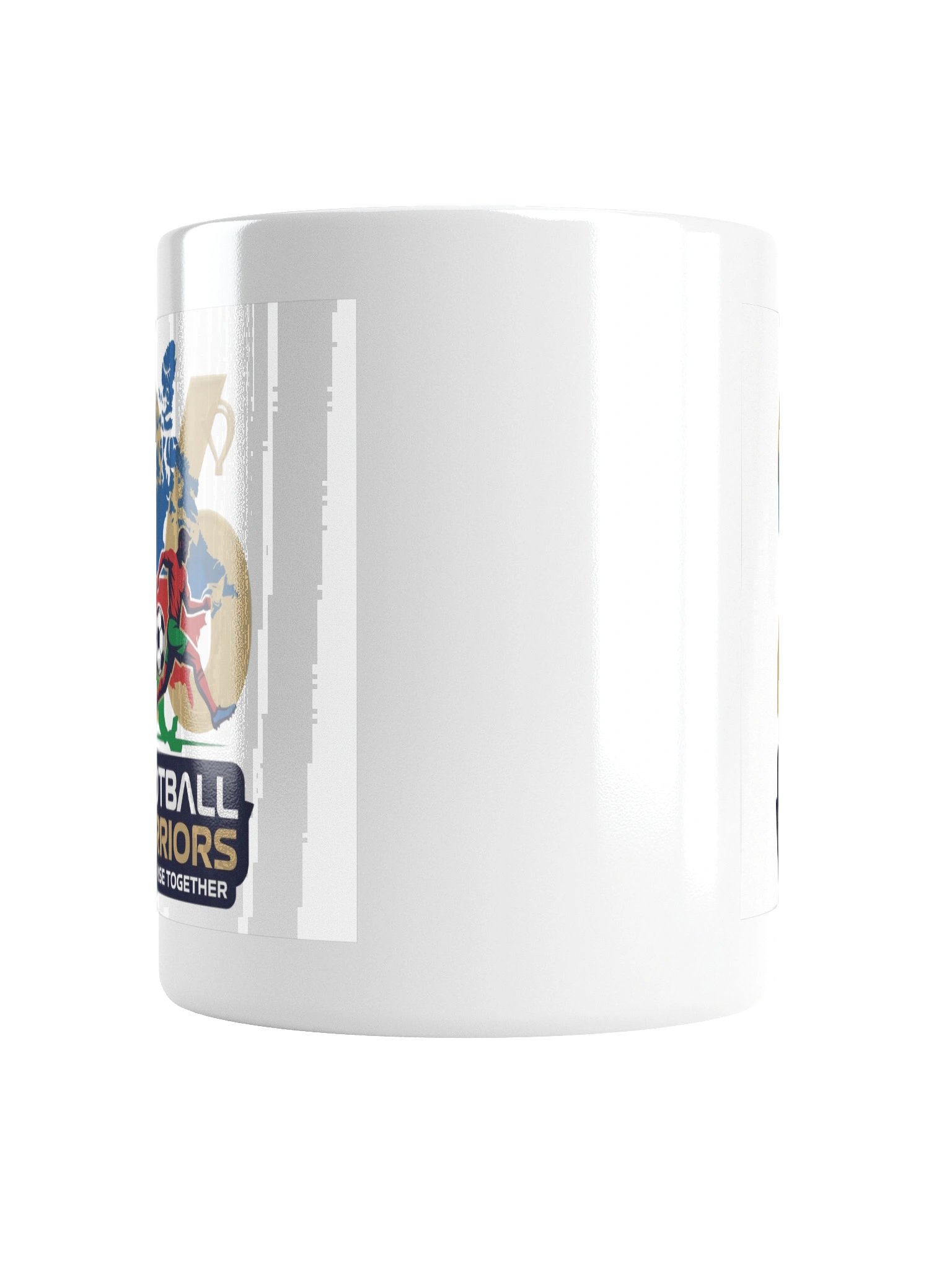 White Glossy Football Warrior 2026 Mug product image (4)
