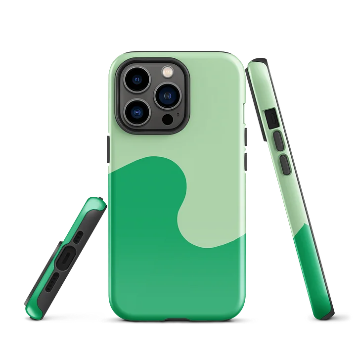 Money Green Minimal Wave iPhone Case product image (2)