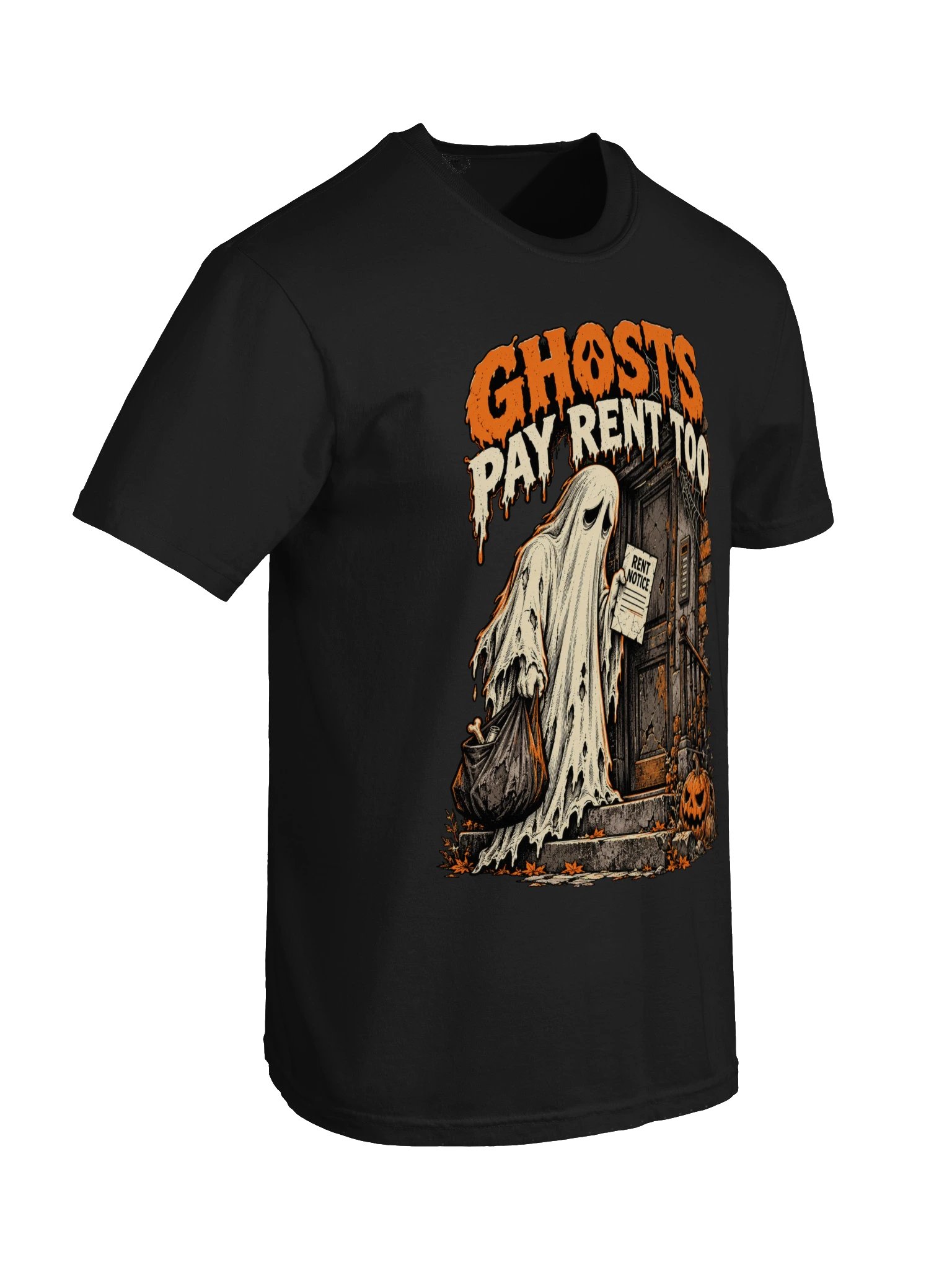 Ghosts Pay Rent Too — Funny Halloween Ghost T-Shirt product image (10)
