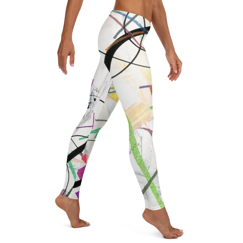 Abstract Lithographic Pattern Design leggings - V2 product image (5)