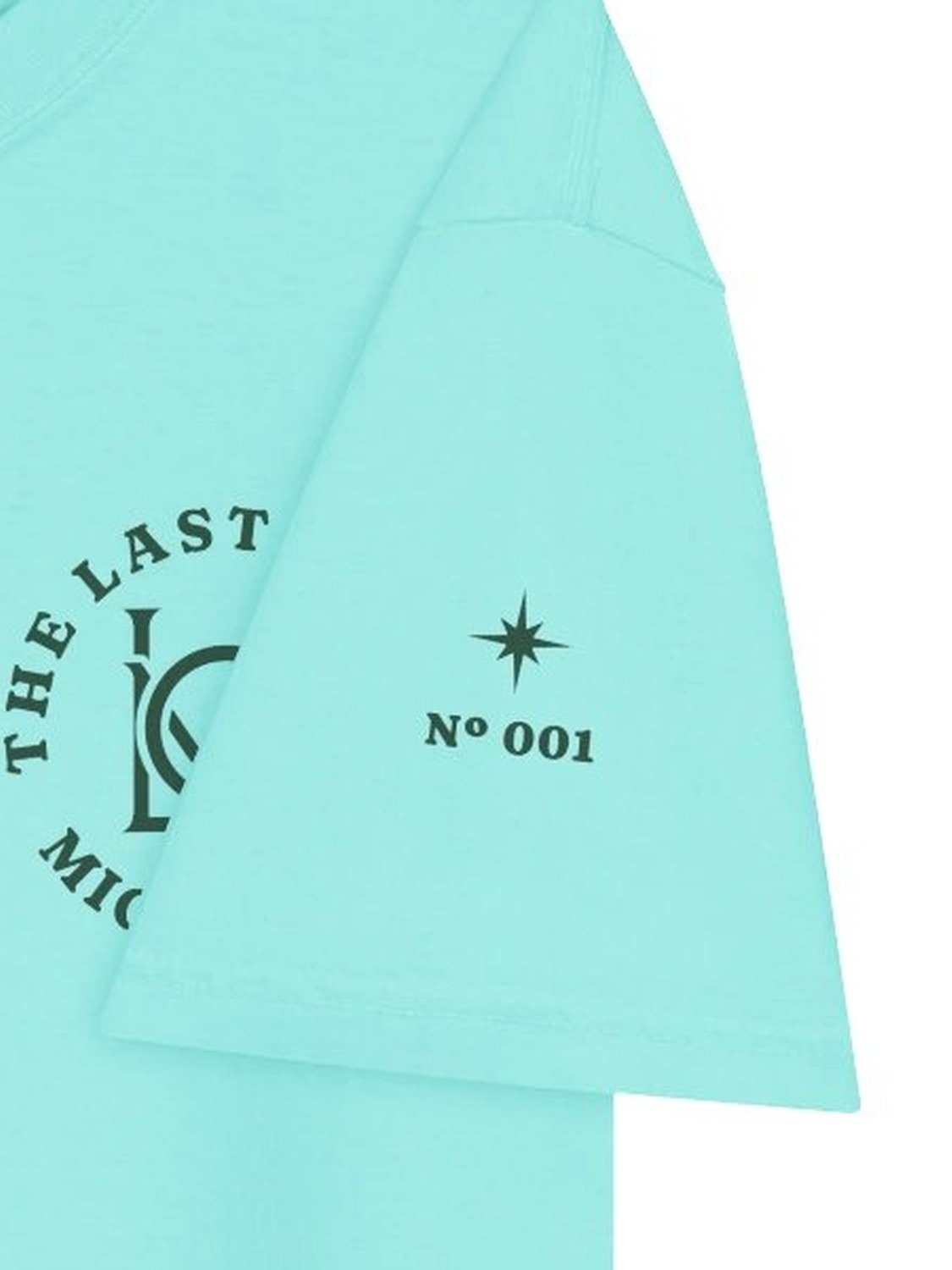 The Signature Tee in Lagoon Blue, White Lettering product image (3)