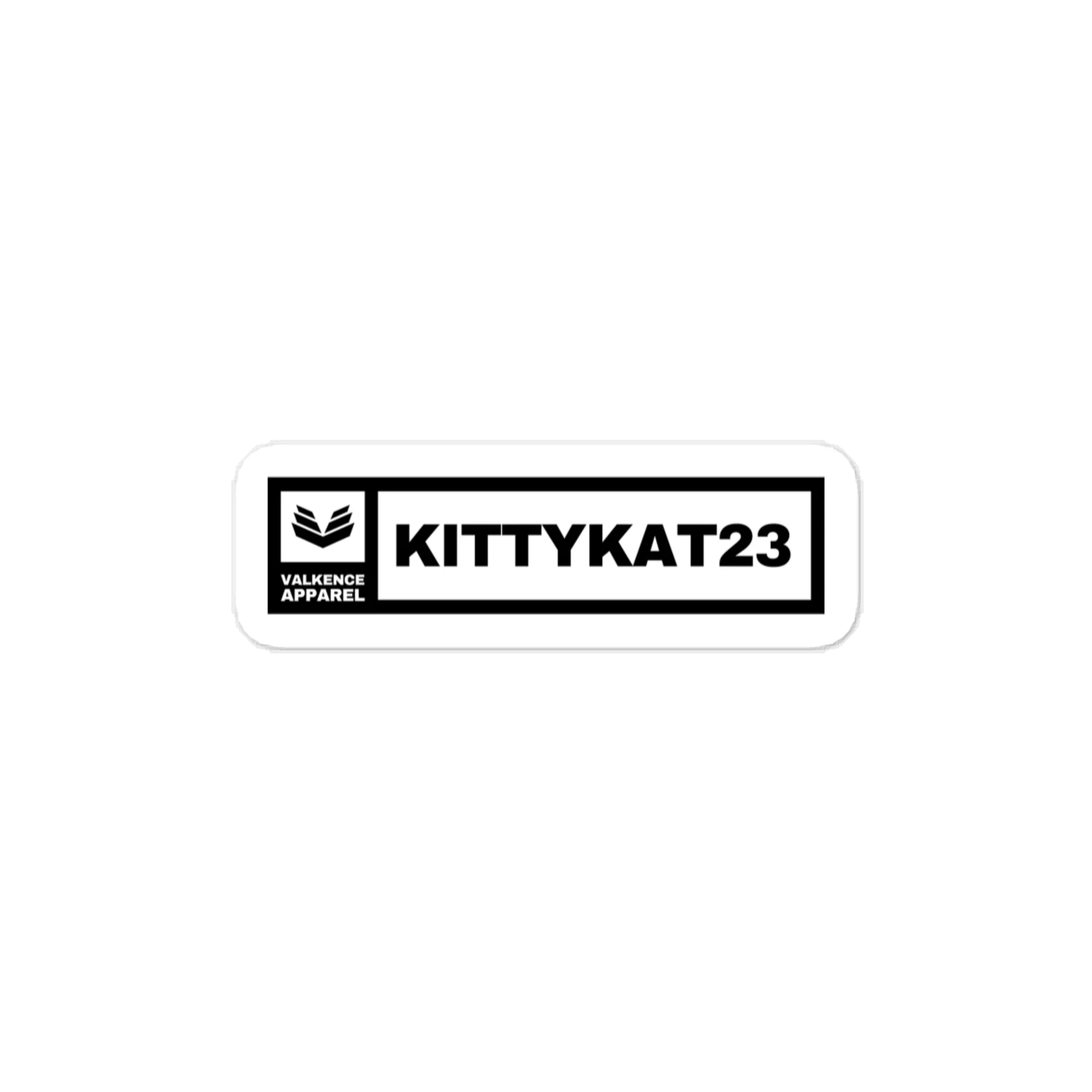 Kittykat23 Kiss-Cut Sticker - Black product image (1)