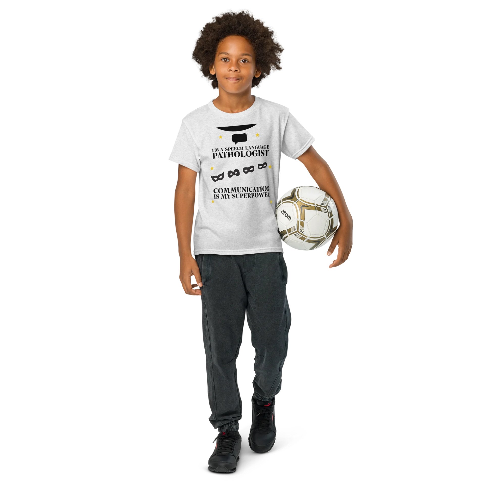 I am a Speech-Language Pathologist. Communication is My Superpower Kids T-Shirt product image (6)