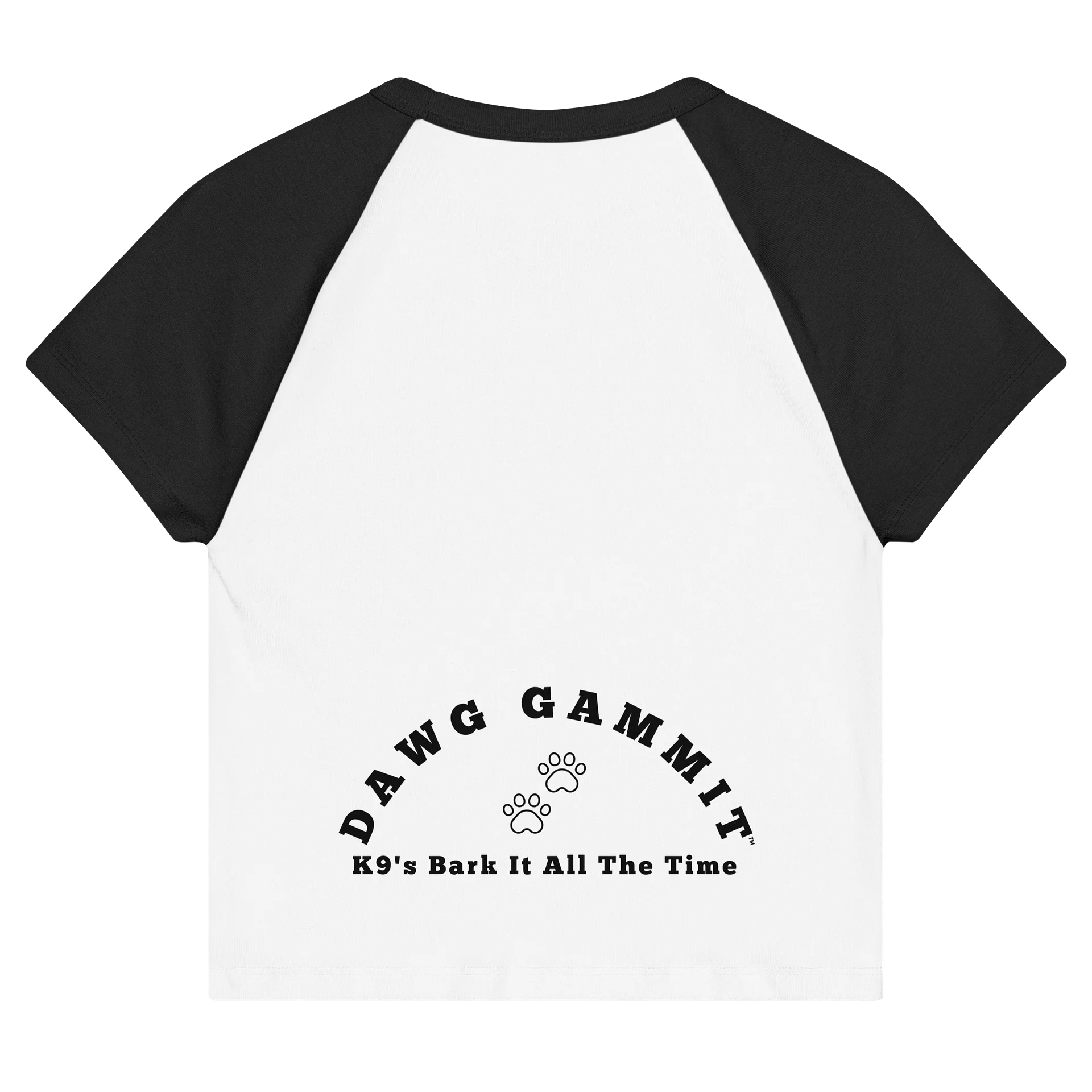 DAWG GAMMIT™ Female Doberman Black White Baby Tee product image (4)