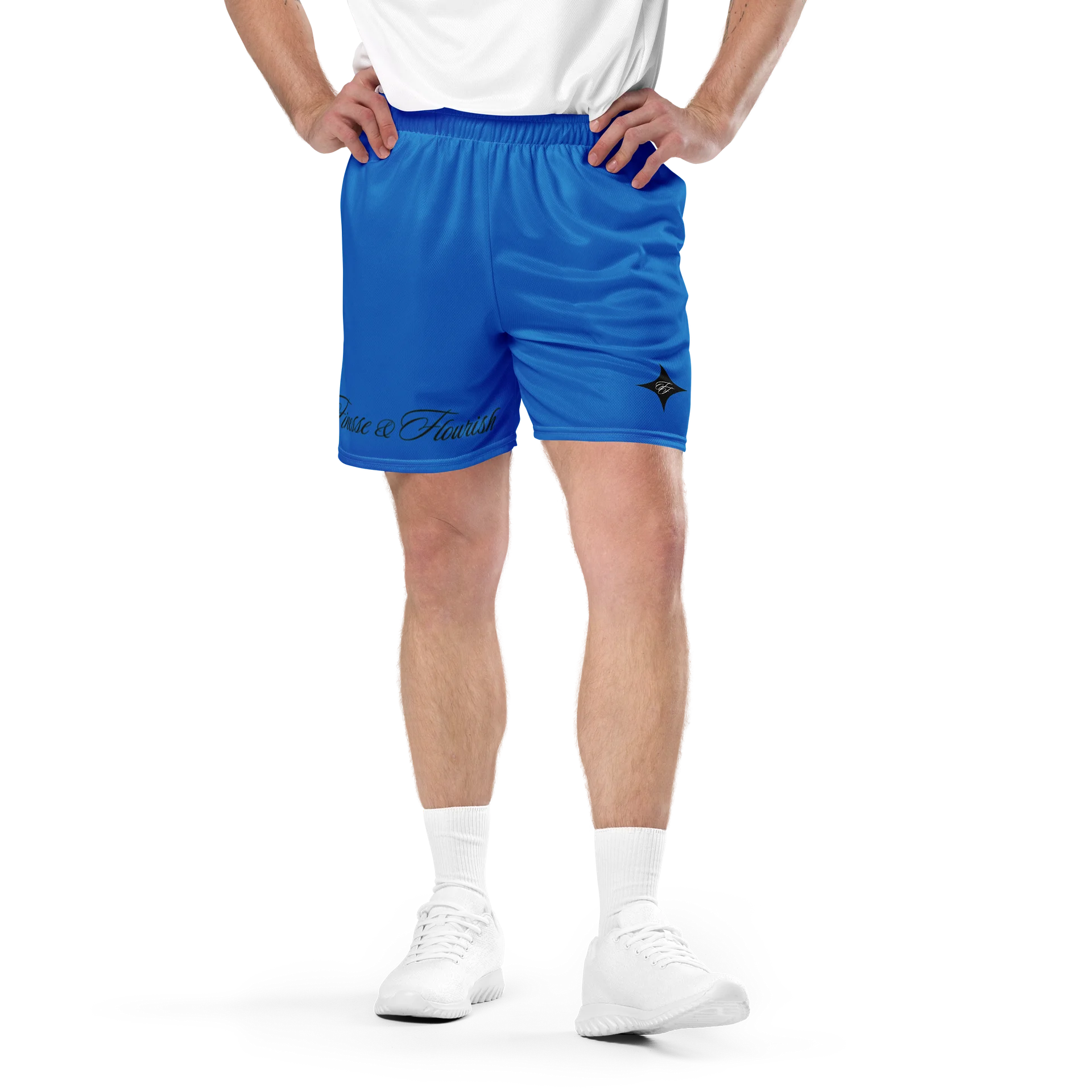 F&F Script Mesh Shorts (NVY) product image (1)
