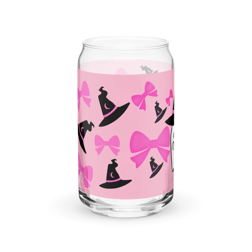 Coquette Spooky Pink Ghost Glass Tumbler product image (6)