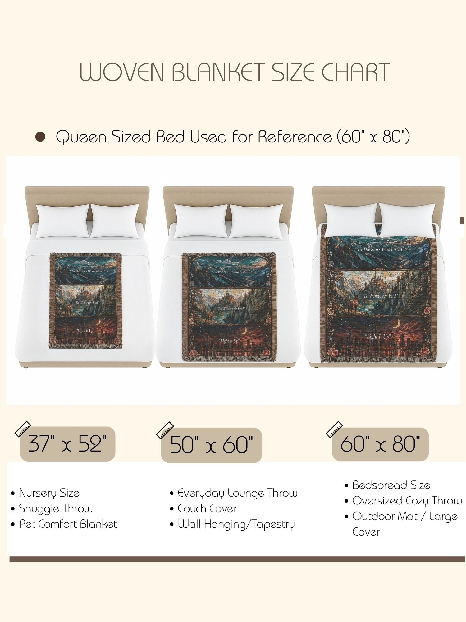 Throne of Glass Blanket To Whatever End Woven Tapestry Book Lover Gift Romantasy Bookish Reading Nook Home Decor product image (6)