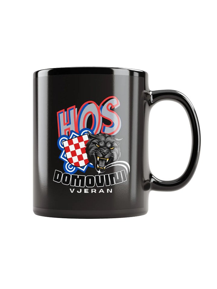 HOS DOMOVINI VJERAN Black Mug product image (2)