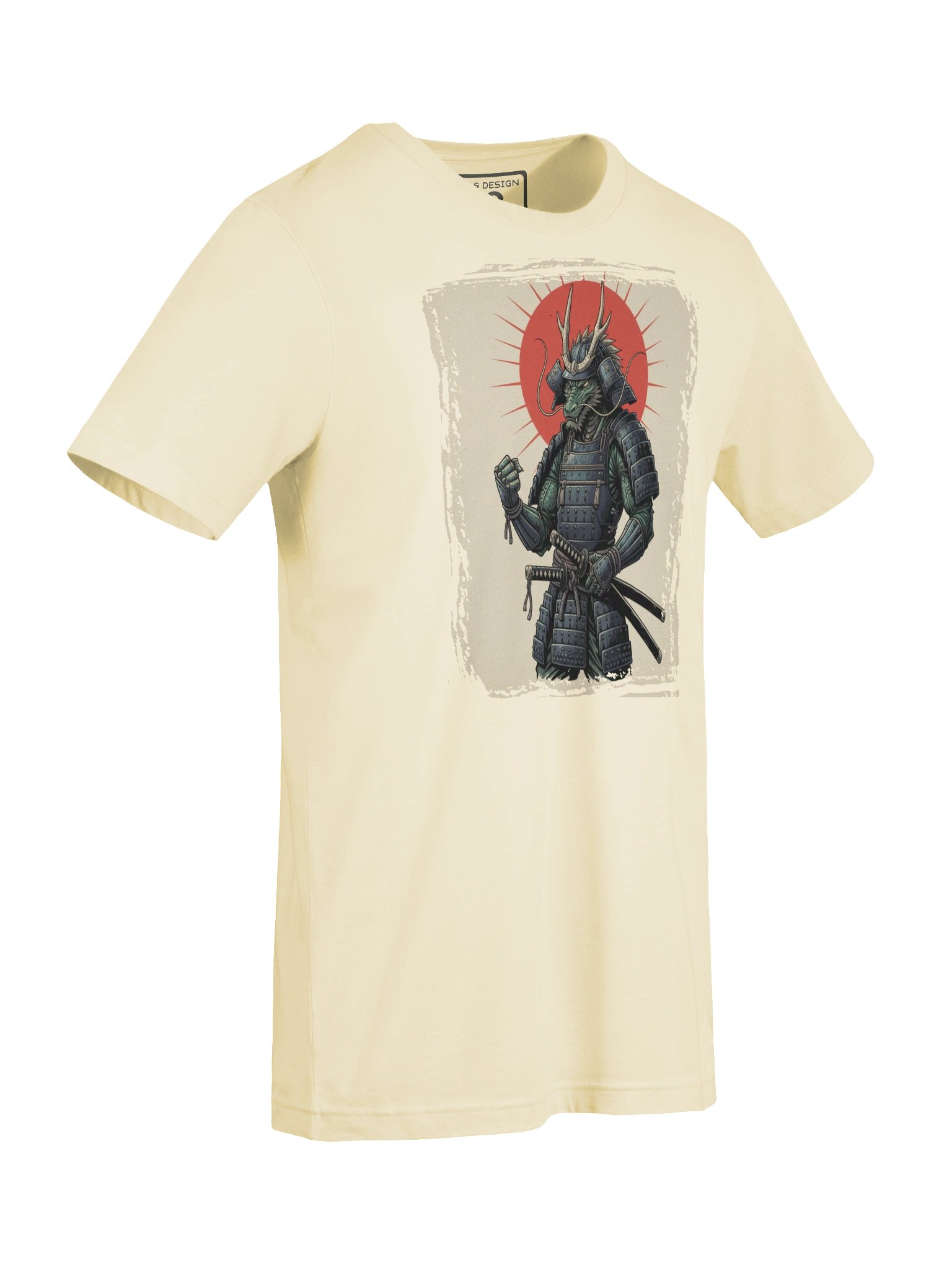 Dragon Samurai T-Shirt – Japanese Ink Warrior Art - by M-Art & Design product image (3)