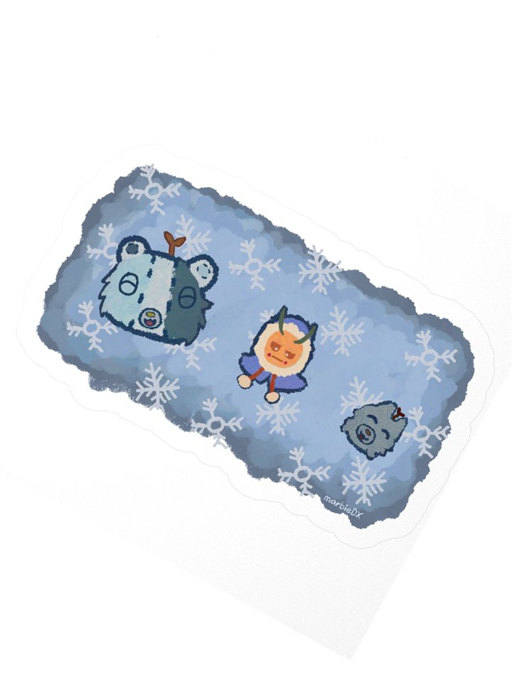 Winter Coat Vinyl Sticker [Winter 2025 Seasonal] product image (2)