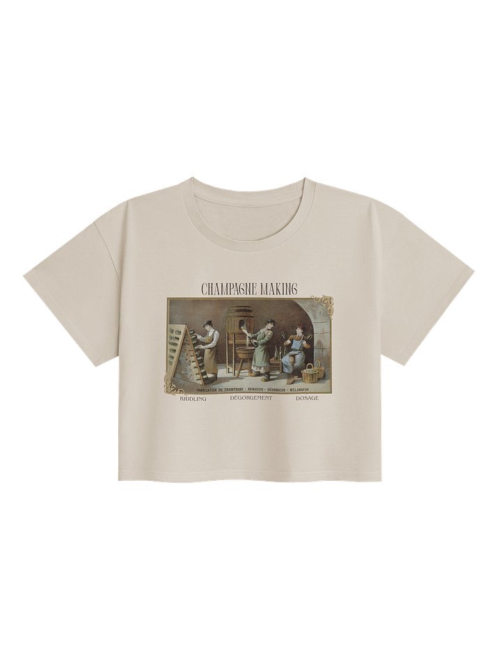 Vintage Champagne Production Crop Top product image (1)