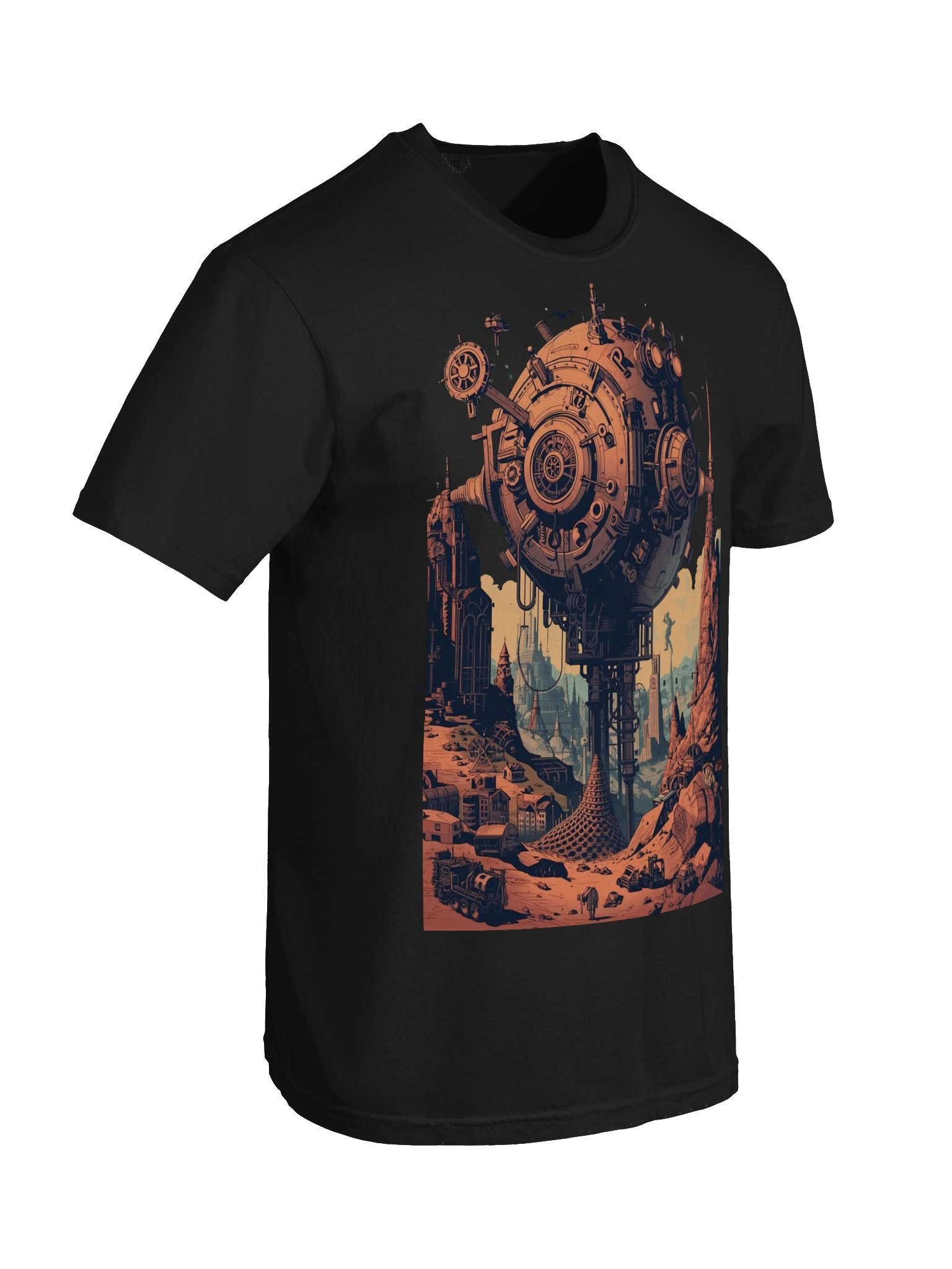 Orbital Outpost Sci-Fi Heavyweight T-Shirt product image (4)