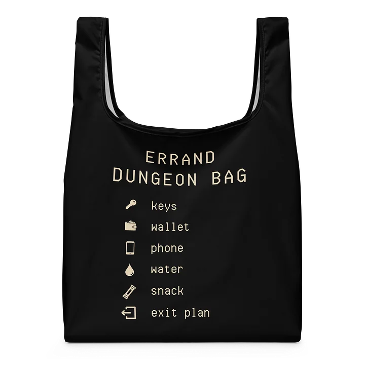 Errand Dungeon Shopping Bag | Reusable Chronic Illness Errand Bag product image (1)
