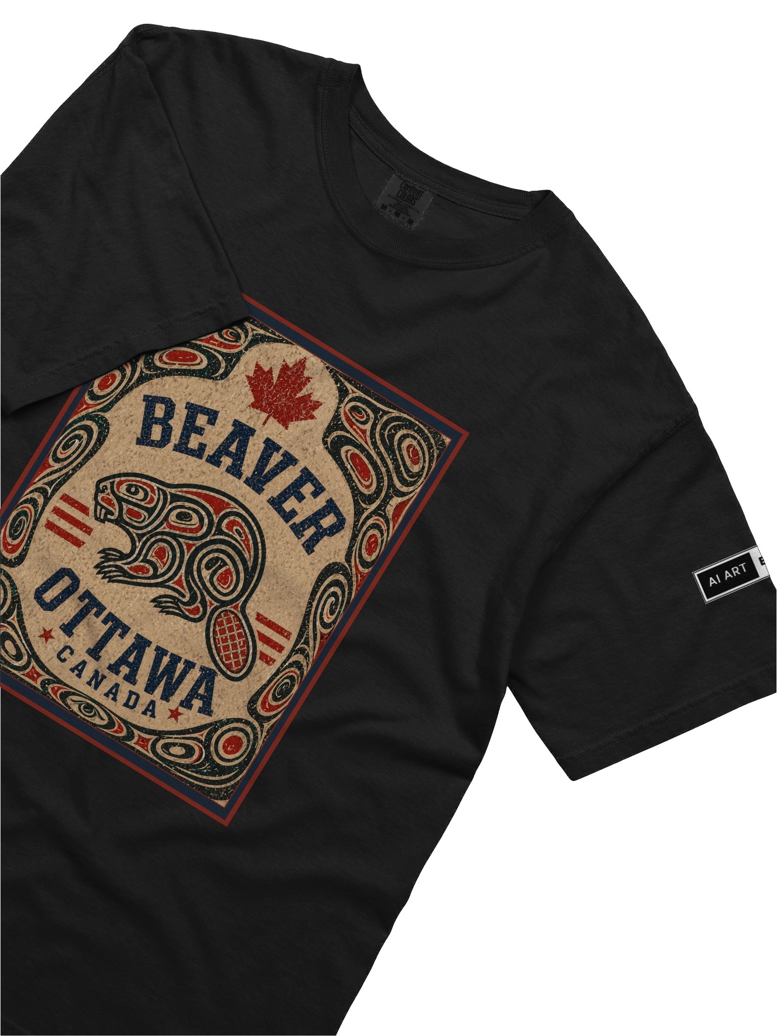 "HAIDA BEAVER OTTAWA" 100% cotton T-shirt product image (3)