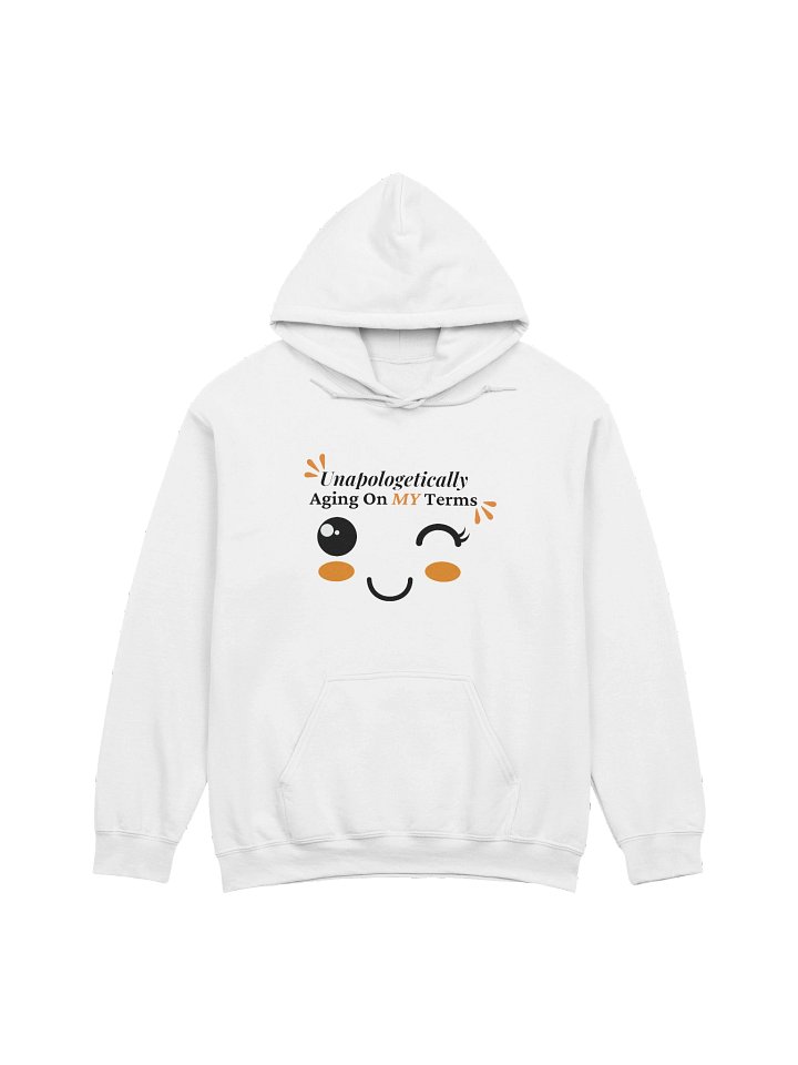 Unapologetically Aging On My Terms - Playful Winky Lash Face Hoodie product image (1)