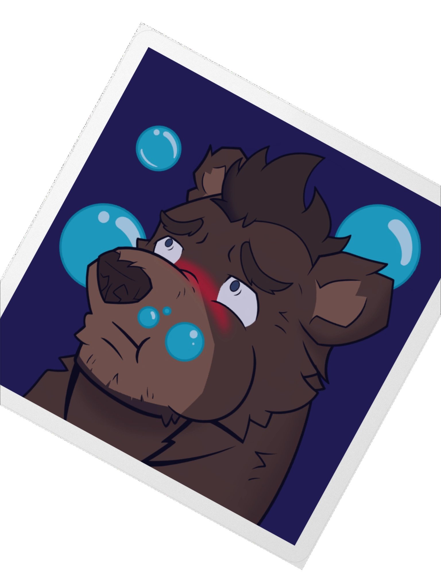 Ursonis Emote Jumbo Sticker - "Blub" product image (2)