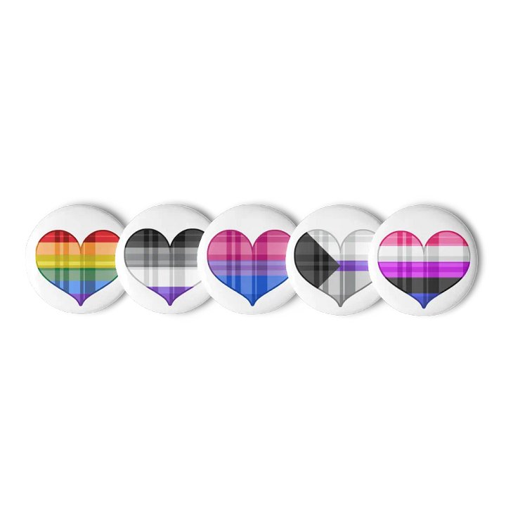 Pride Heart Pins - See Description product image (1)