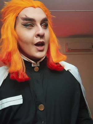 The devil also enjoys donuts🤪 #rengoku #rengokukyojuro #rengokucosplay #demonslayercosplay #fyp 