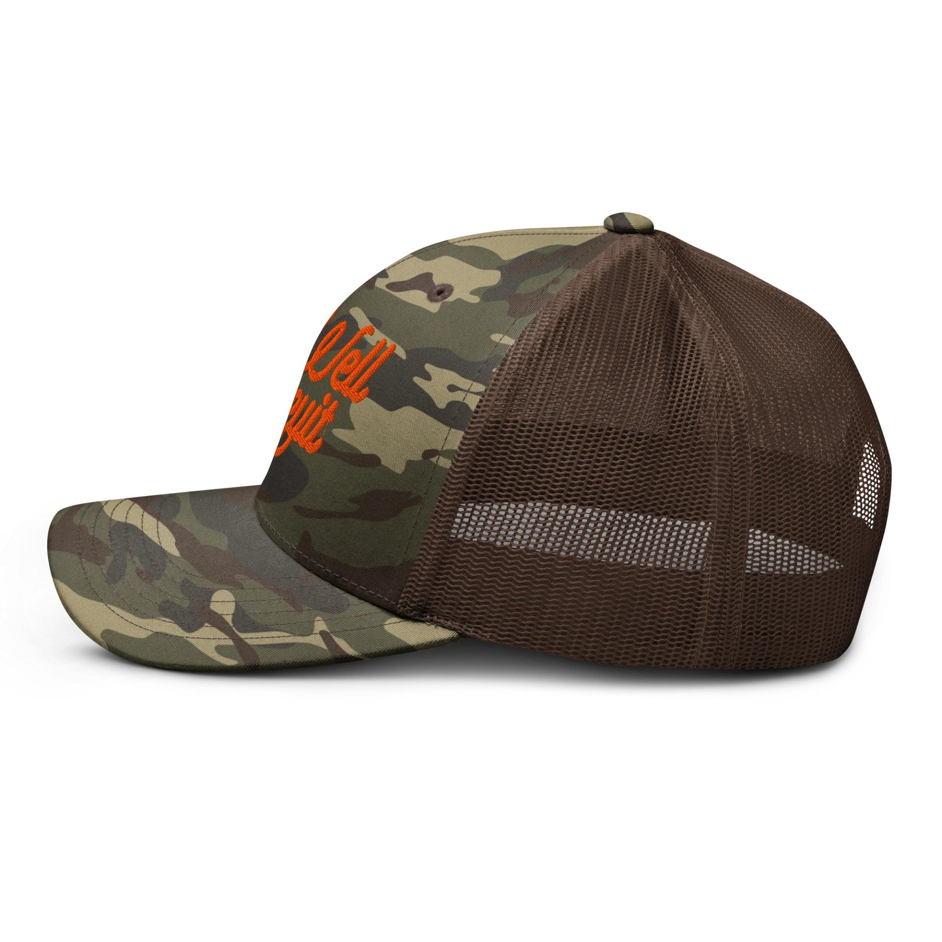 WELL SHEEYIT Camo Trucker Hat product image (3)