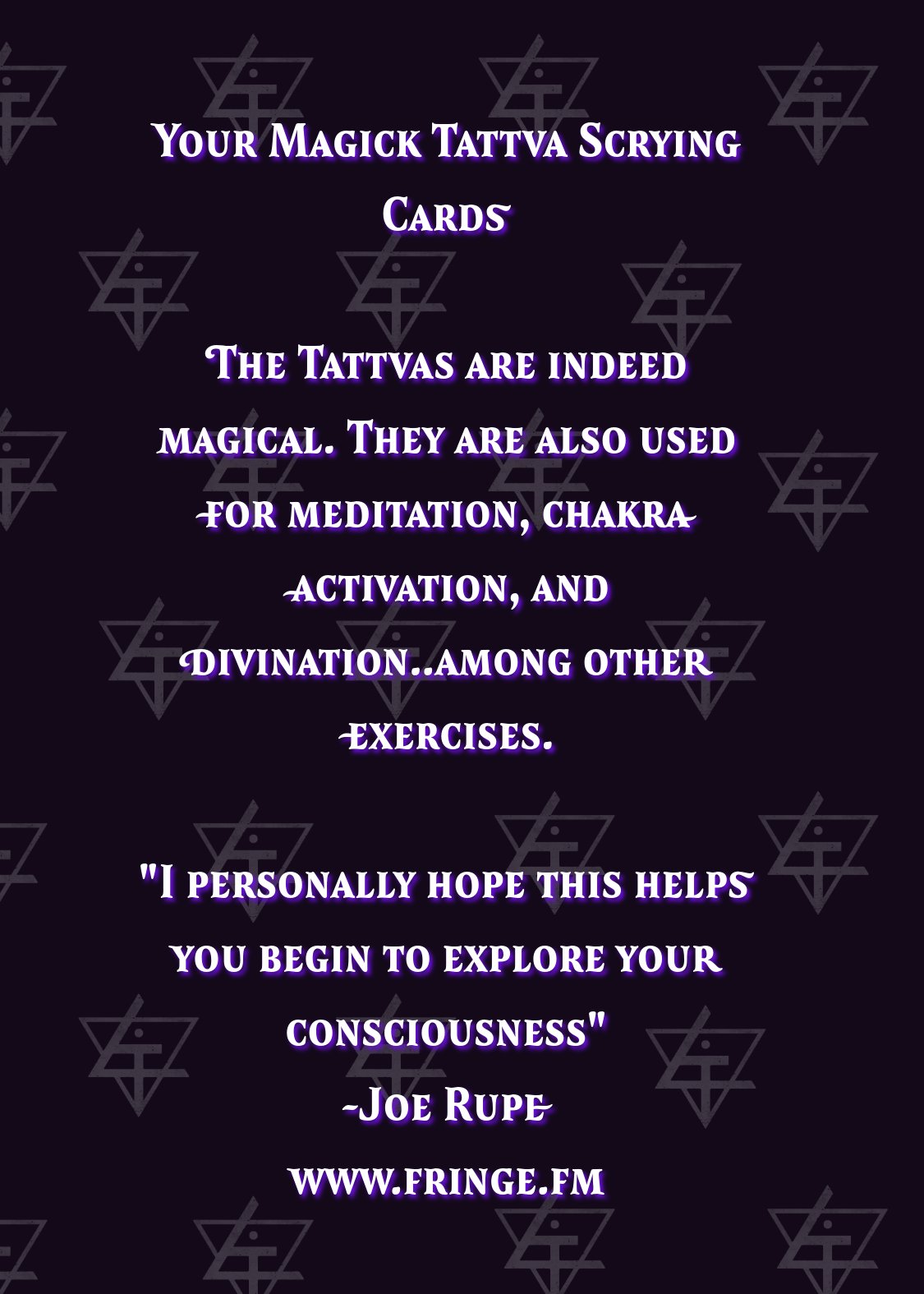 Voidwalker Tattva Cards With Flashing Colors product image (1)