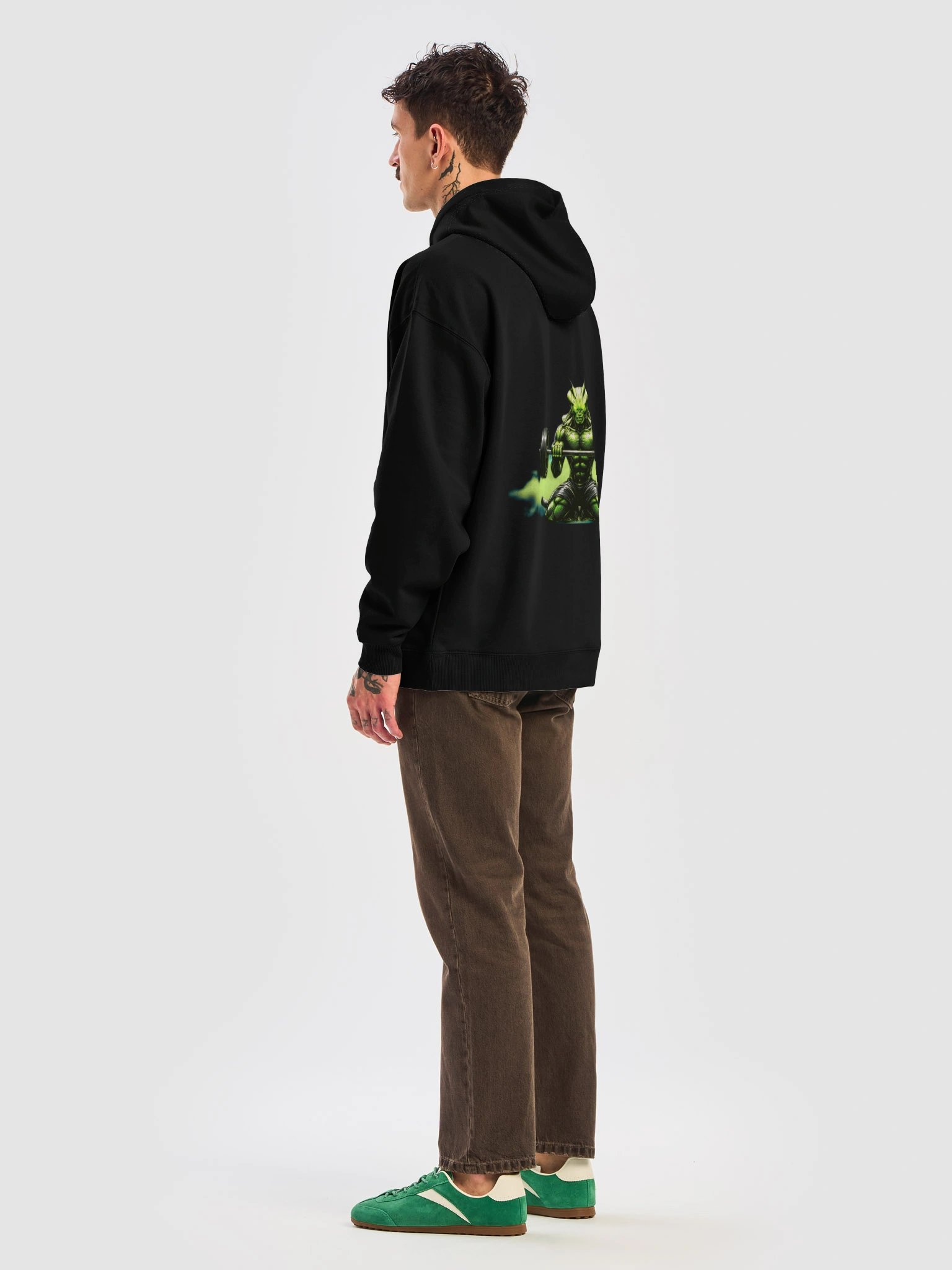 F27 Mantis Men’s Relaxed Organic Hoodie | Strength In Silence Edition by FayzieBobs product image (8)