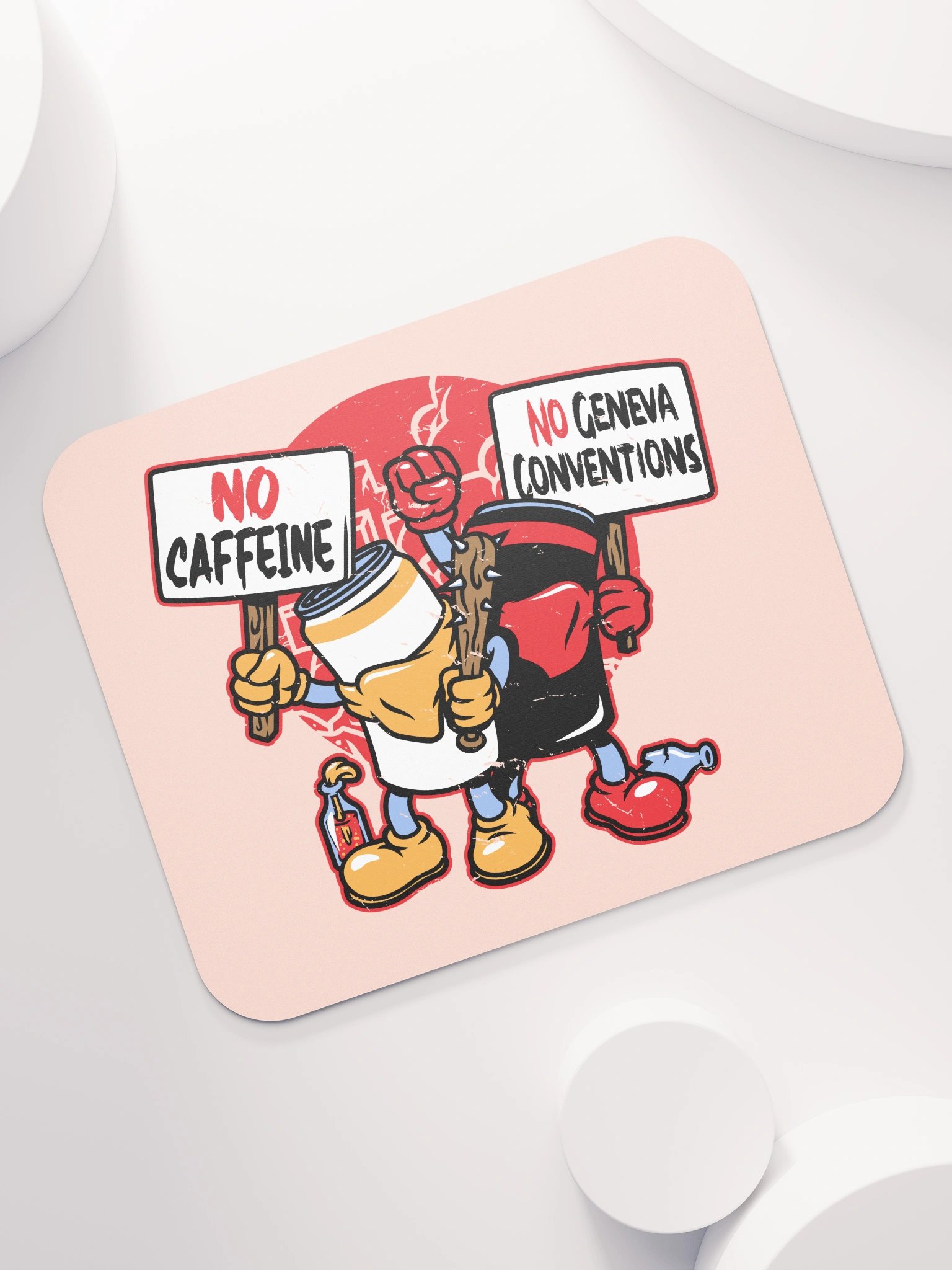 No Caffeine No Geneva Conventions Mouse Pad product image (7)